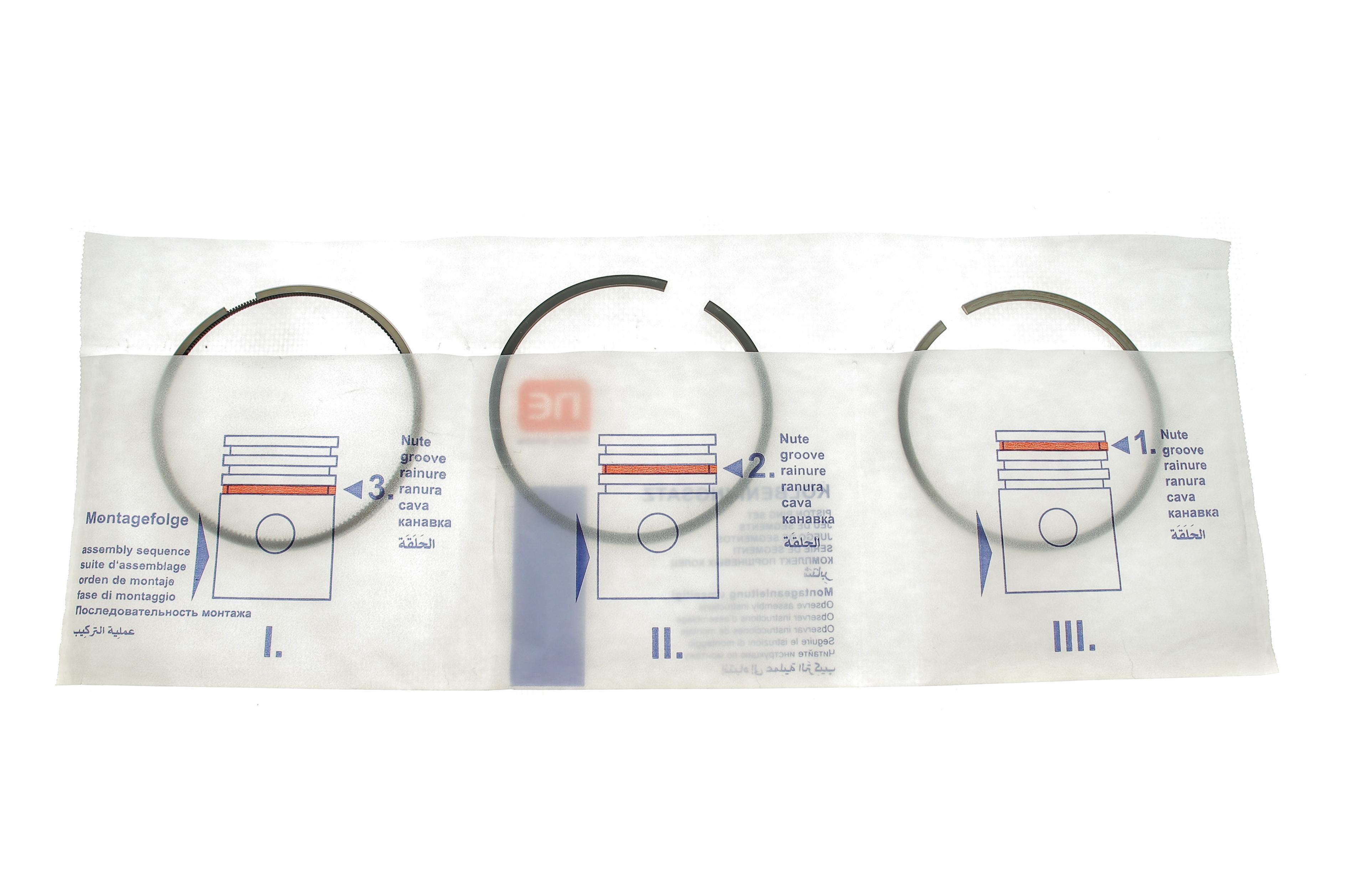 Кільця поршневі Fiat Ducato 1.9D/TD 90- (82.60mm/STD) (2.5-2-3) = 8920660000