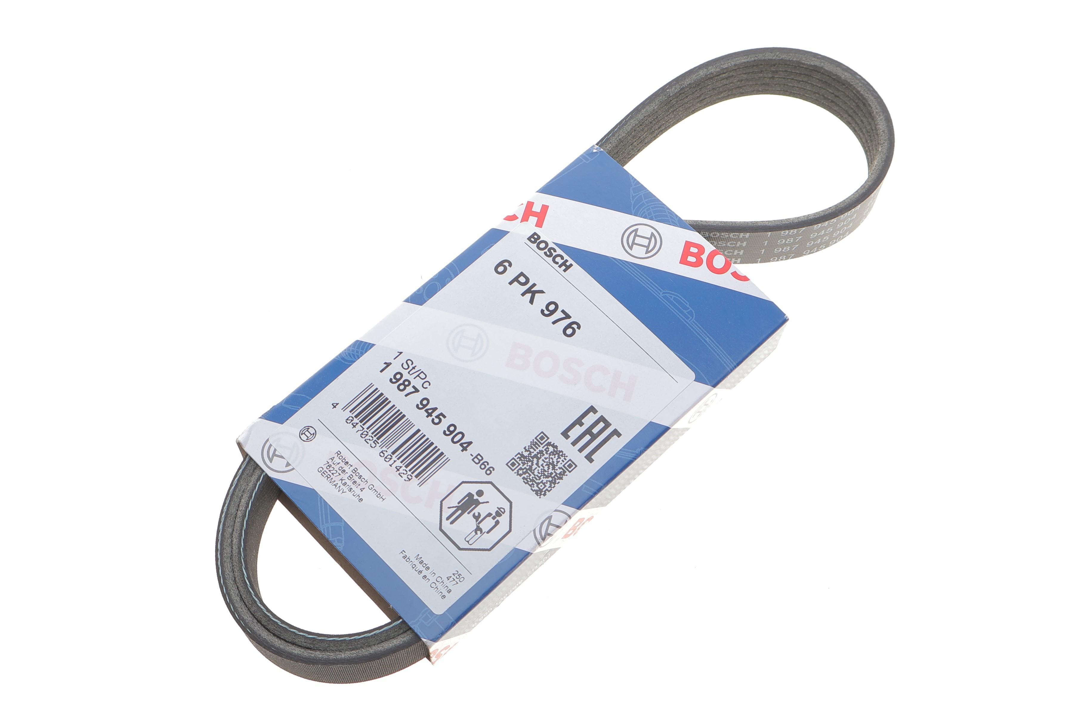 Ремінь генератора поліклиновий Ford Fiesta 1.4-1.6 TDCi 04-17 (6PK976) замінено на 1 987 948 486