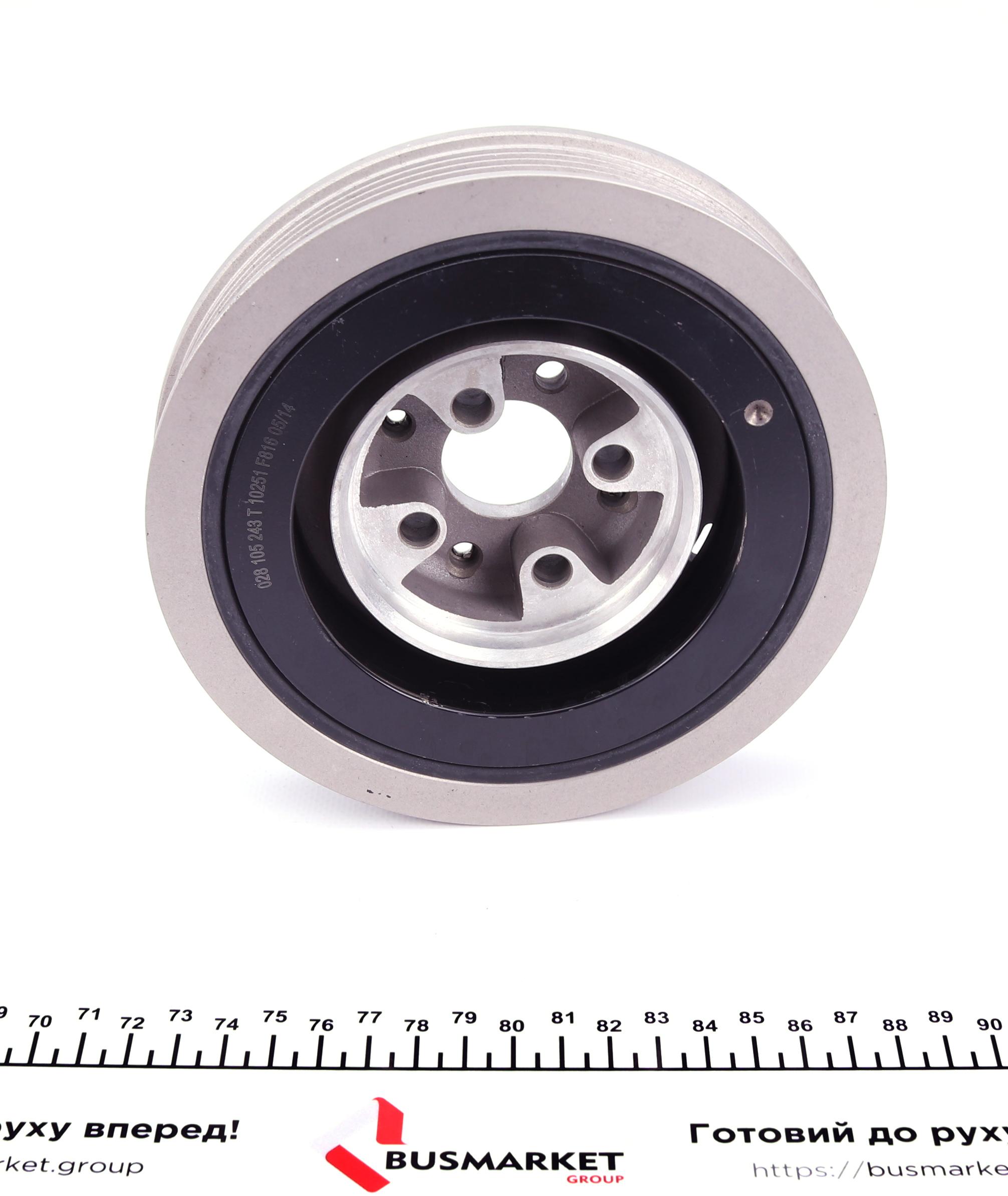 Шків колінвалу VW Caddy II/T4 1.9TDI 90-04 (6PK) d=159.5mm