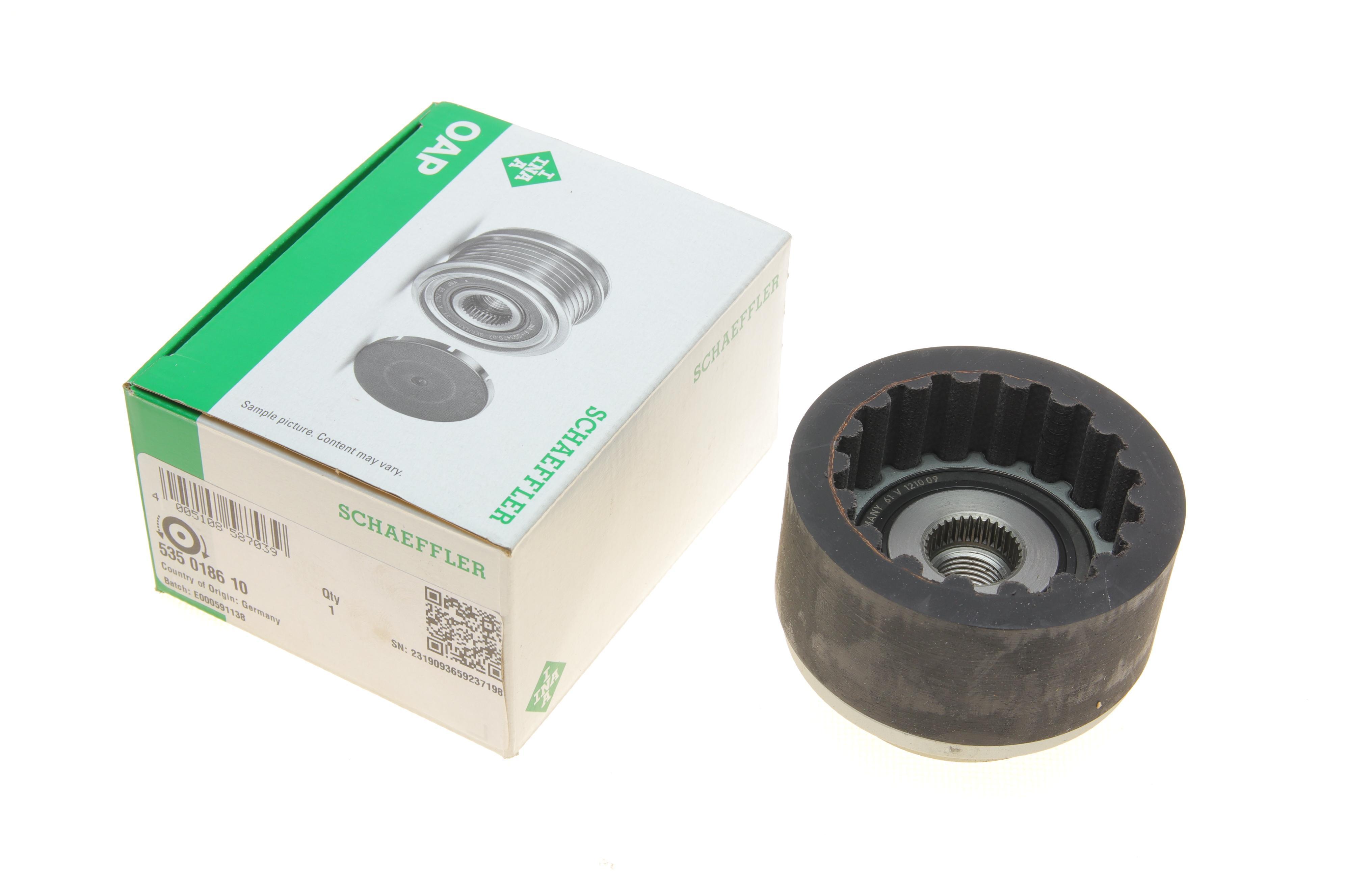 Муфта шківа генератора  еластична VW T5 2.5 TDI 03-09 96/120/128kw, AXD/AXE/BNZ/BLJ/AXE/BPC