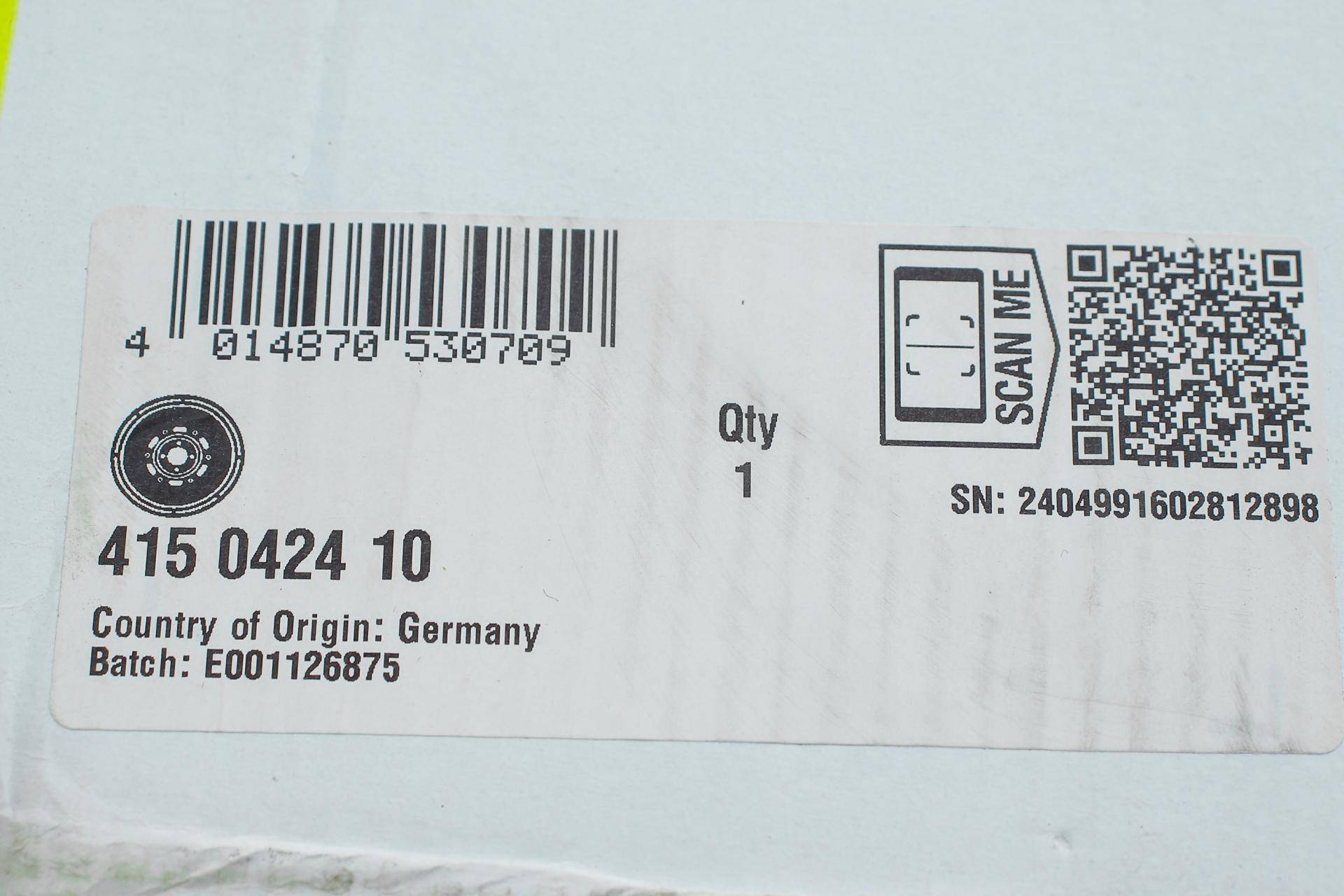 Демпфер зчеплення Renault Scenic IV (J9,R9), 09/16-, 1.5dCi 70/81kw, K9K 646