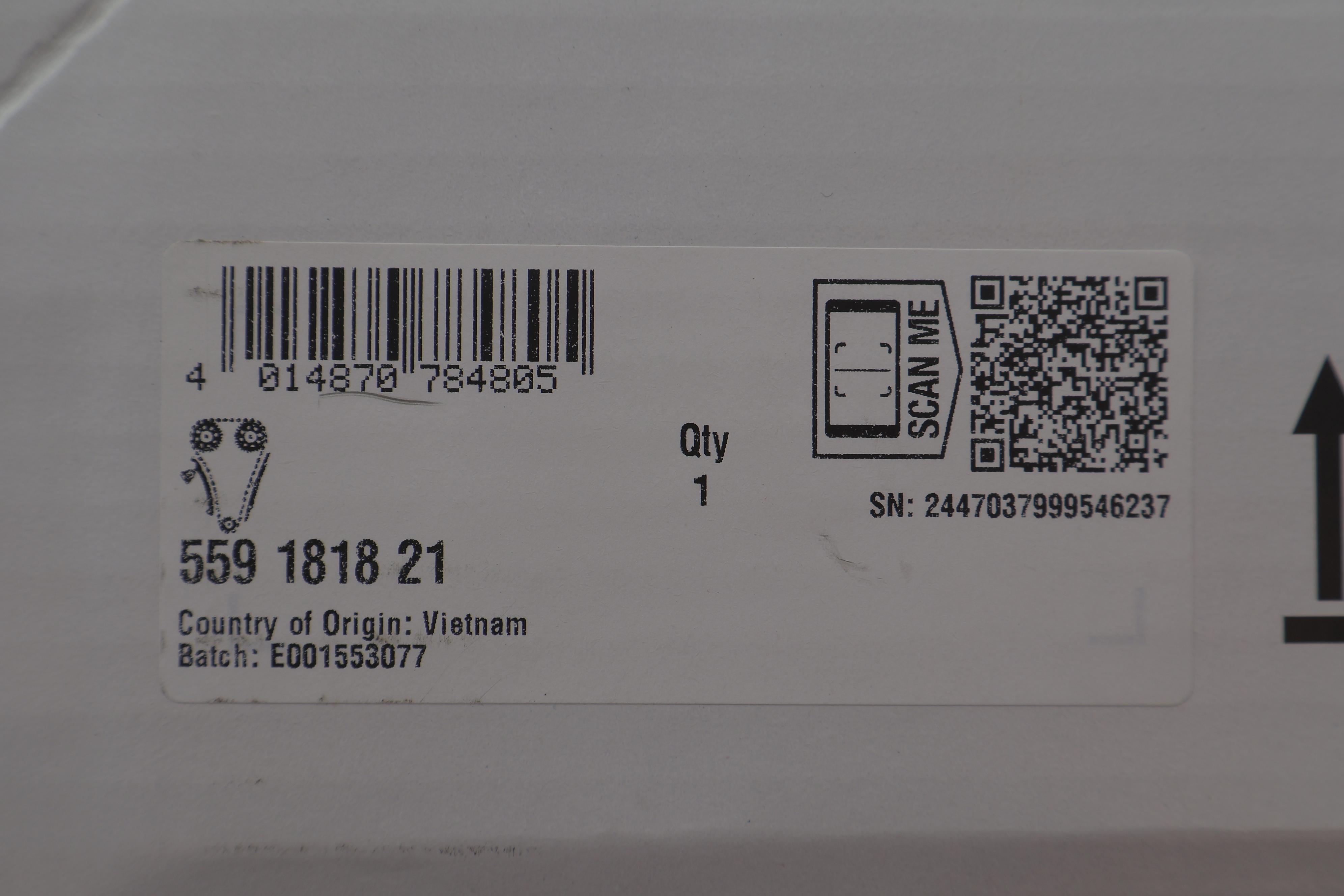 Комплект ланцюга ГРМ BMW X3 (E83)/X4 (F26)/X5 (F15/F85)/X6 (E71/E72) 07- N47/M47/N57, (ланцюг INA)