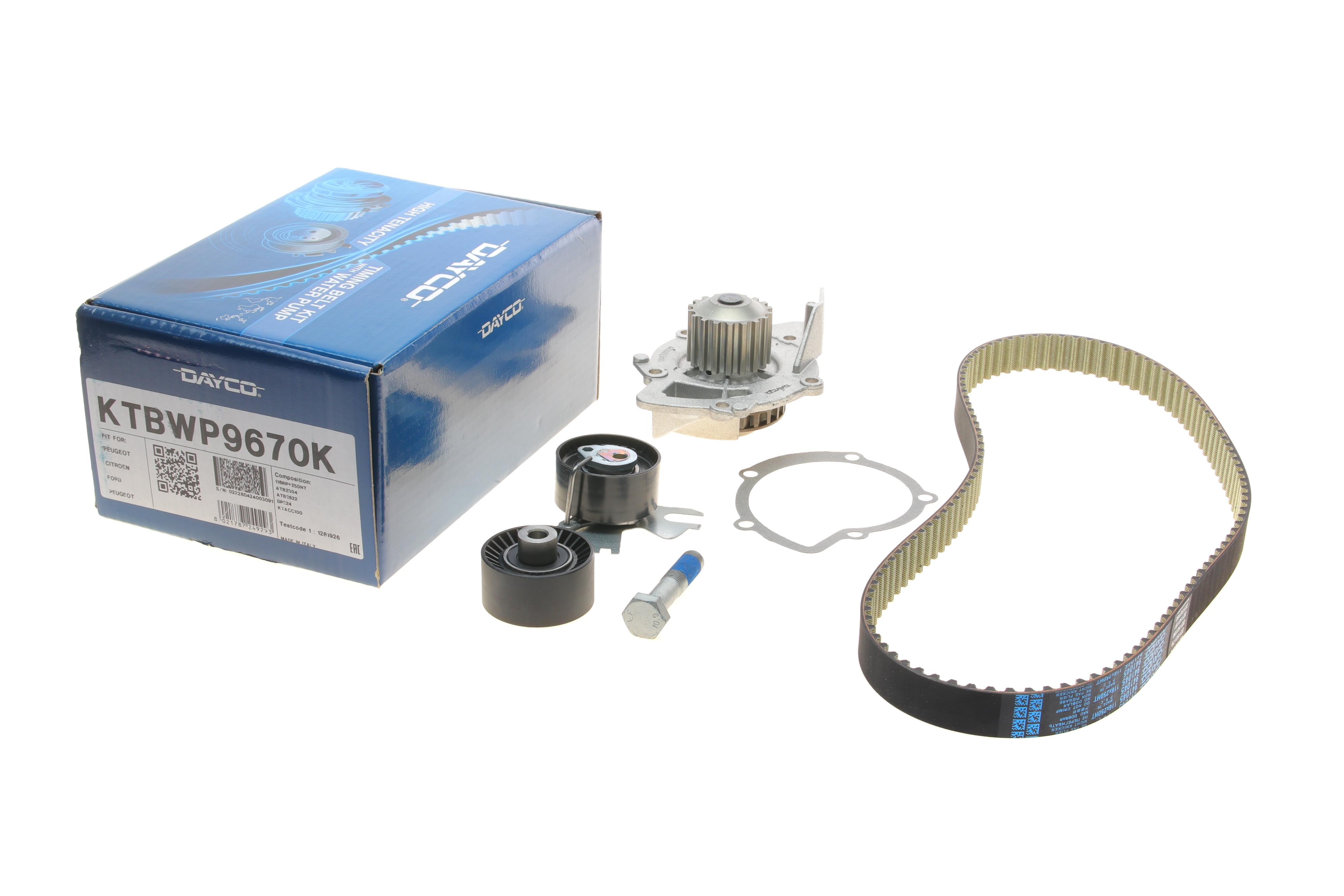 Комплект ГРМ + помпа Citroen Jumpy 2.0HDi/Fiat Scudo 2.0D Multijet 10-(25x116z)