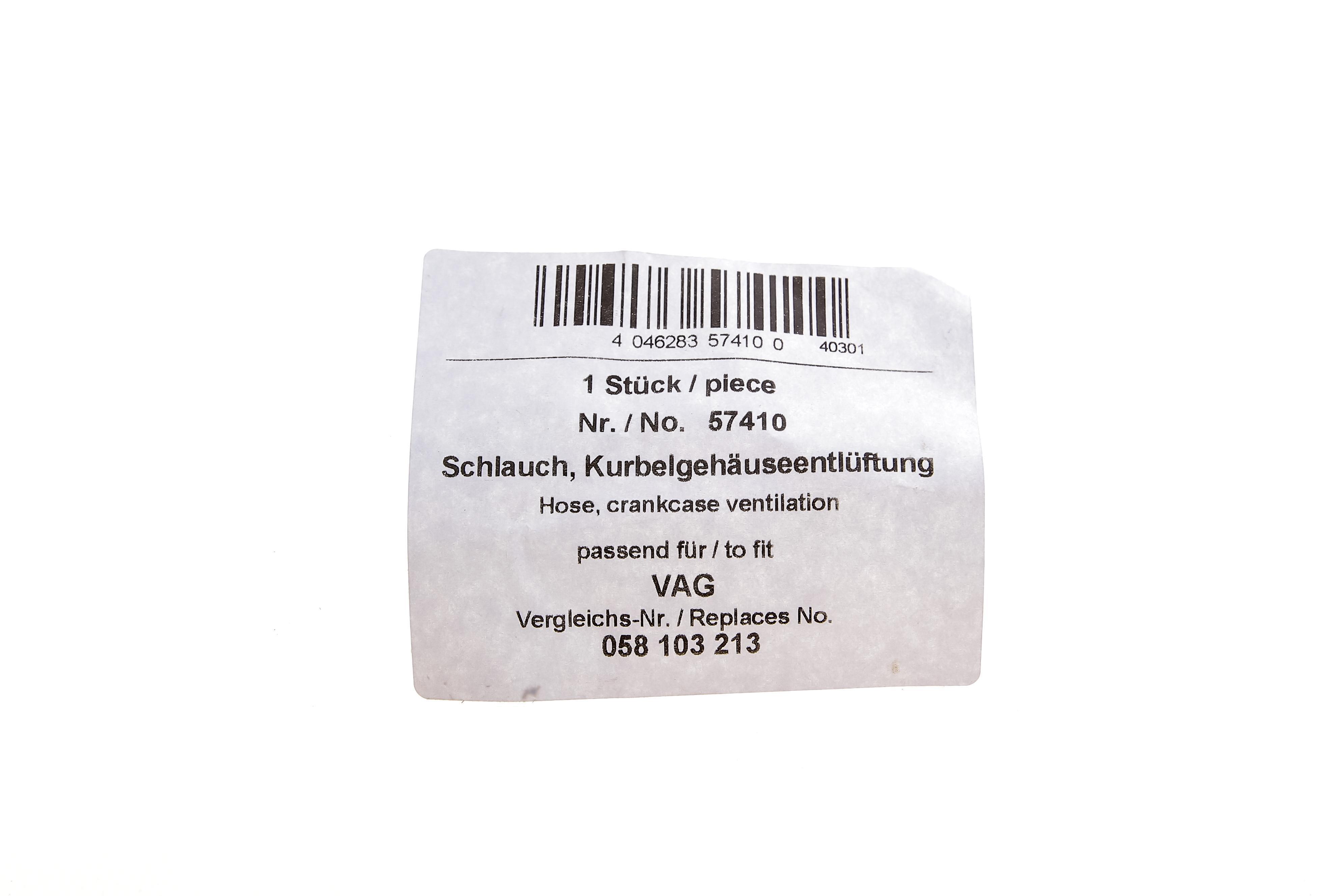 Патрубок вентиляції картерних газів Audi A4/A6 1.8T/VW Passat 1.8T/2.5 TDI 96-05