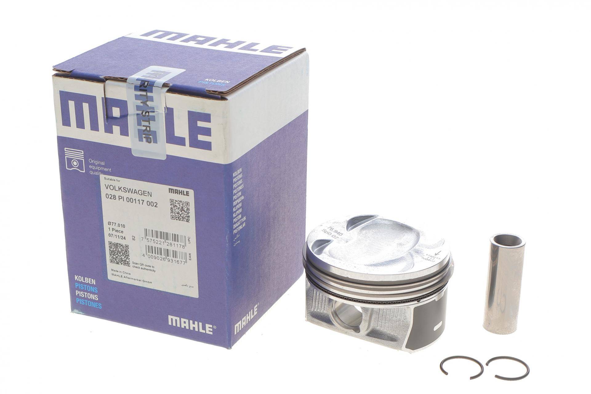 Поршень VW Golf V/ Passat/ Tiguan 1.4 TSI 06- (77.01mm/+0.5)