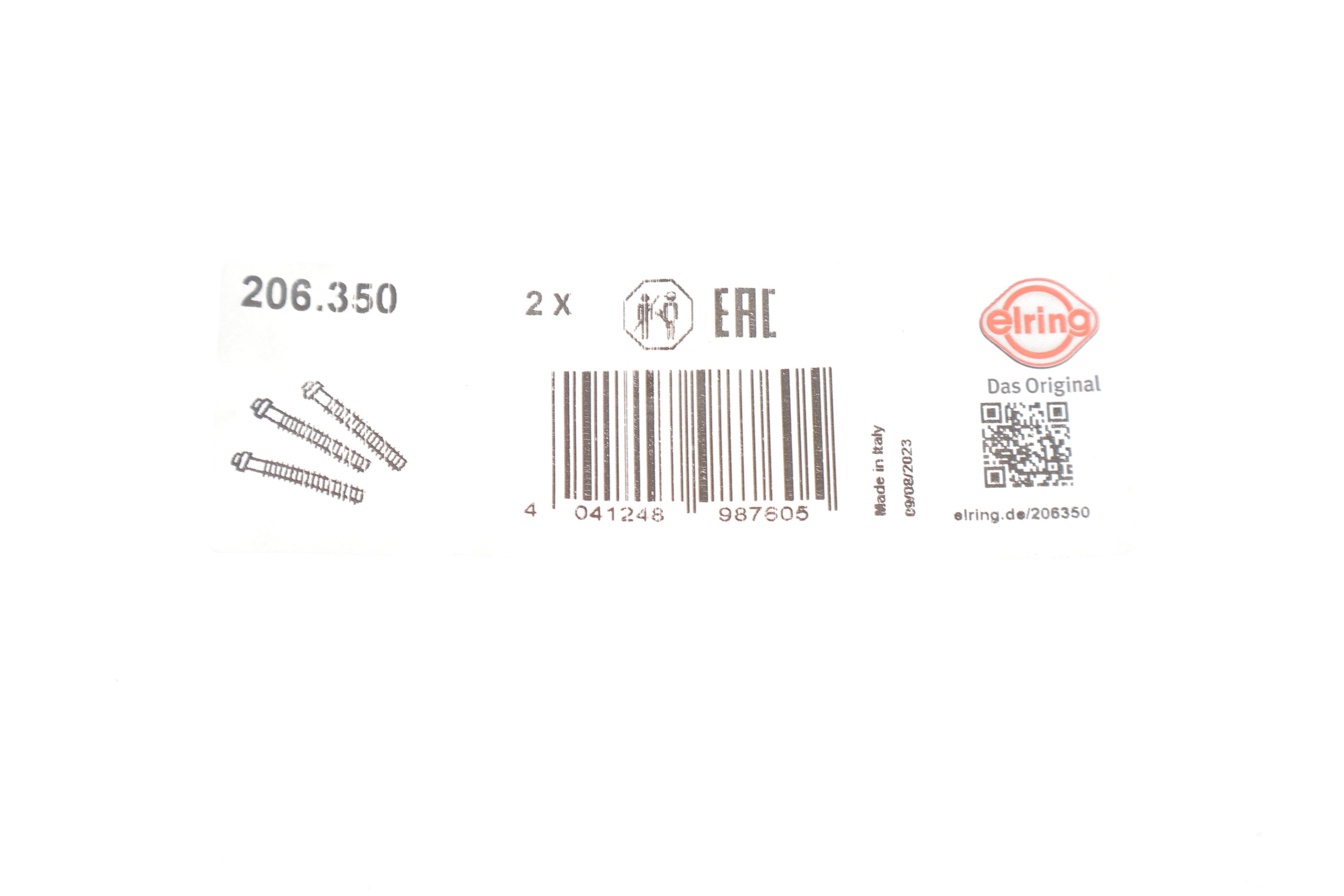 Болт колінвалу VW Caddy II/III/IV 1.6-2.0 TDI 96- (M10x80)