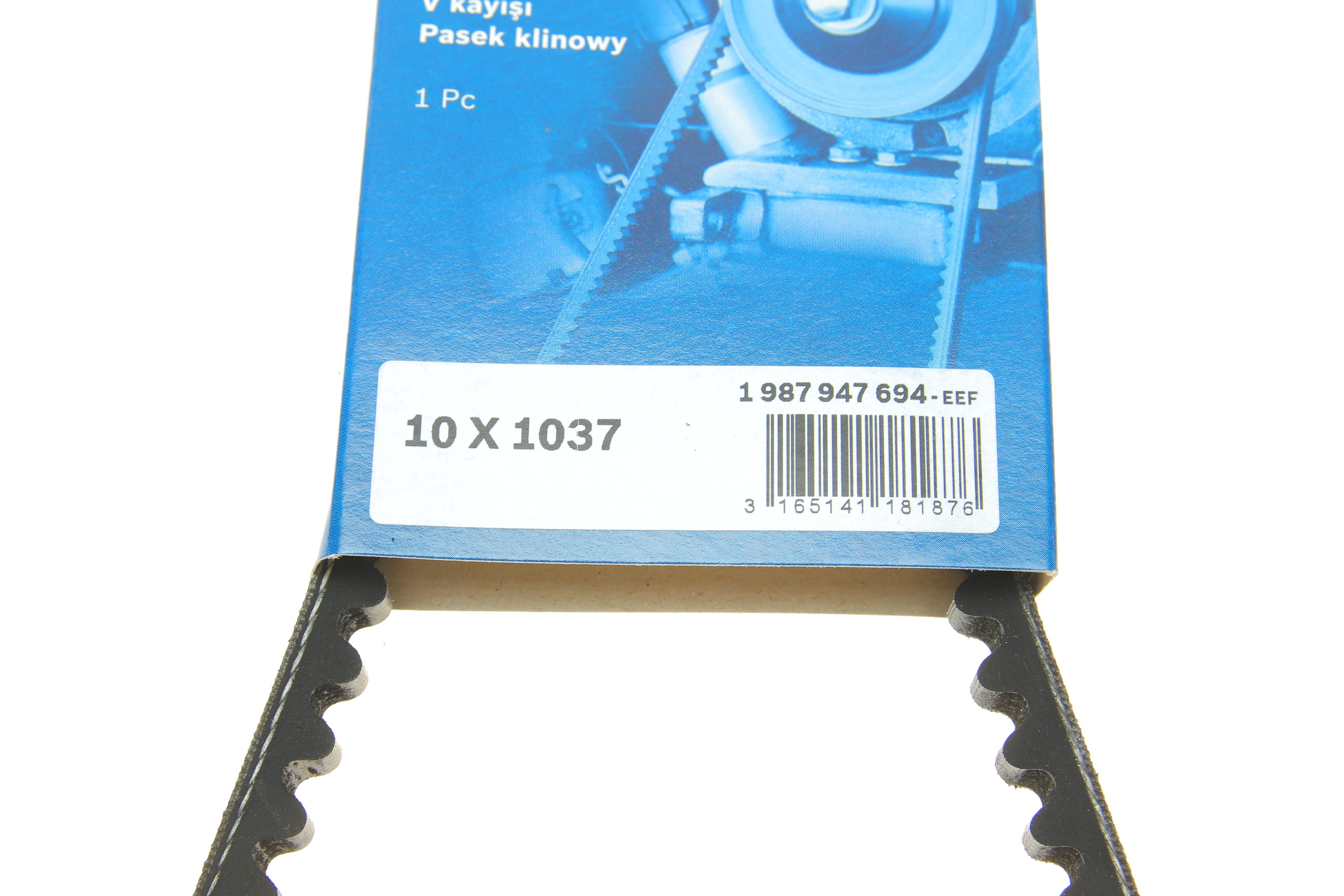 Ремінь генератора Gas 2.4 V8/MB 123 OM617 81-85 (10x1037)