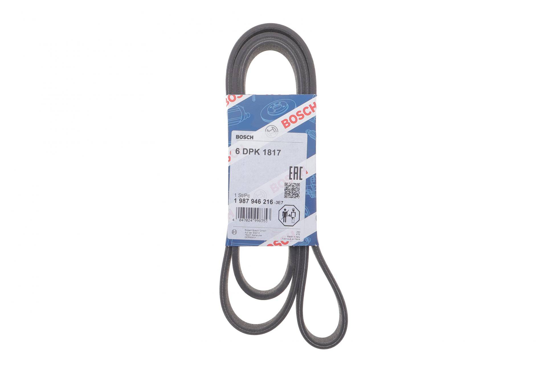 Ремінь генератора BMW 3(E92)/5(E60)/X3(E83) 07- (6DPK1817)