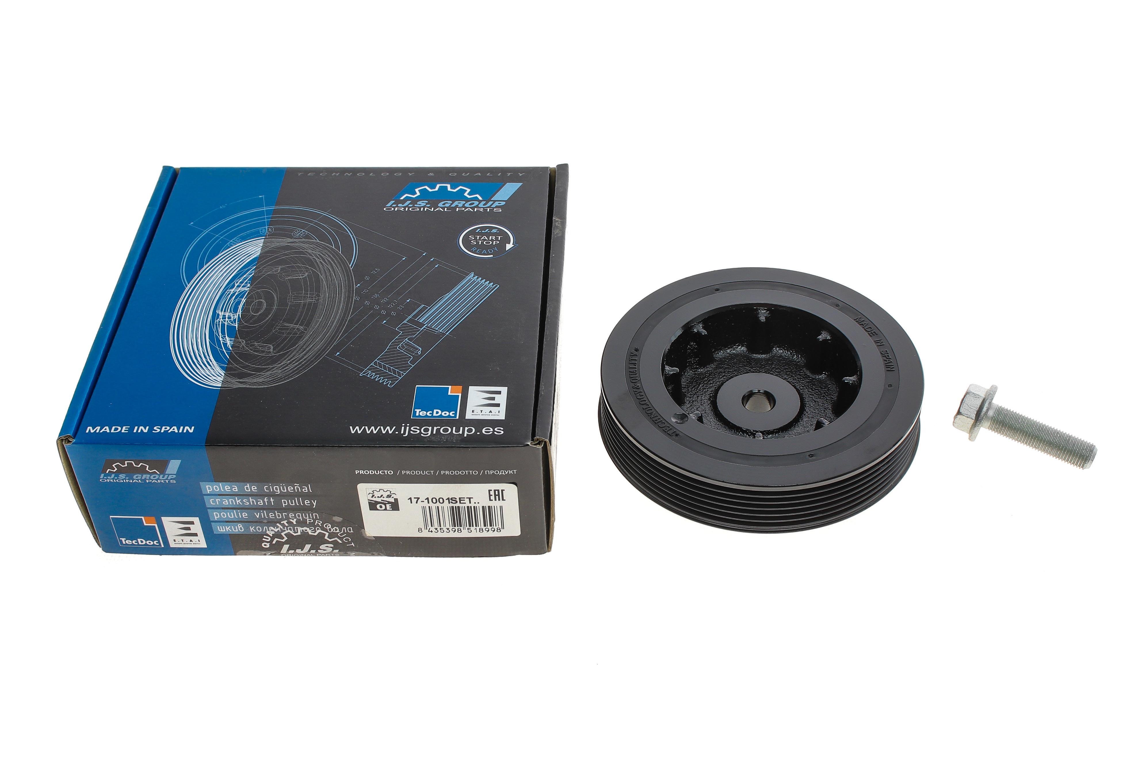 Шків колінвалу Renault Kangoo 1.9D 97- (6PK) (в комплекті з болтом)