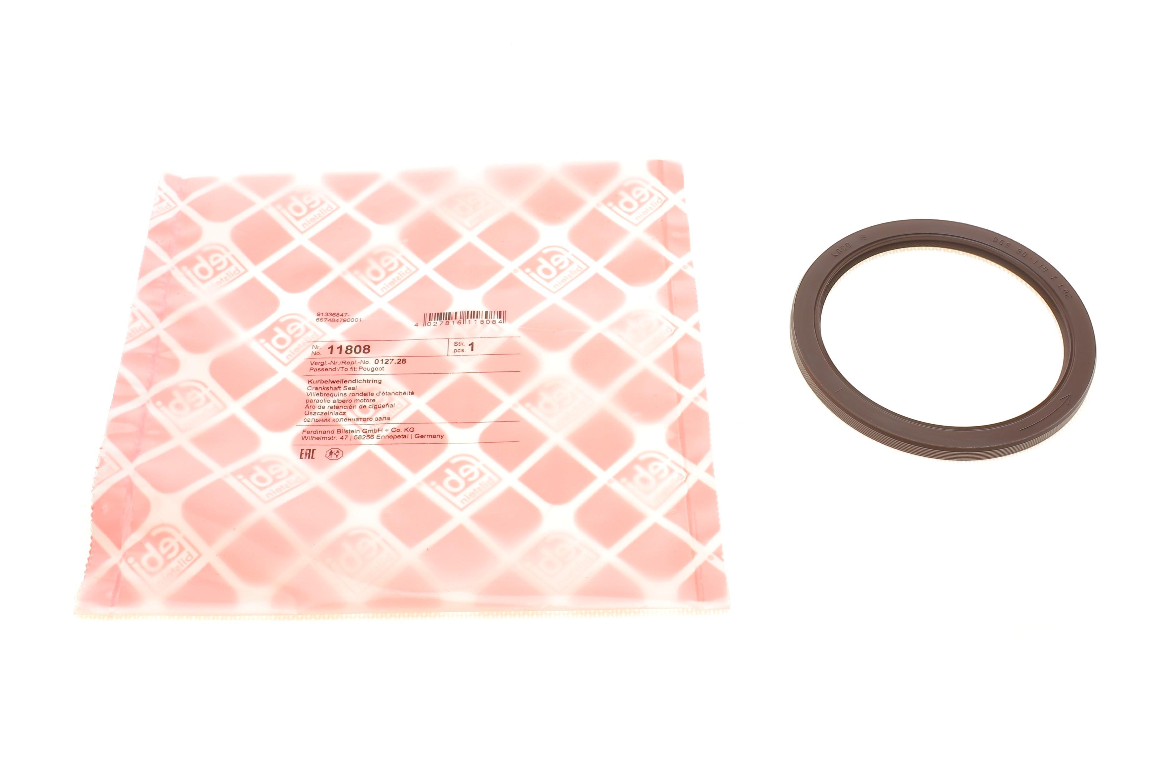 Сальник колінвалу (задній) Fiat Scudo 2.0D Multijet 98- (90x110x7)