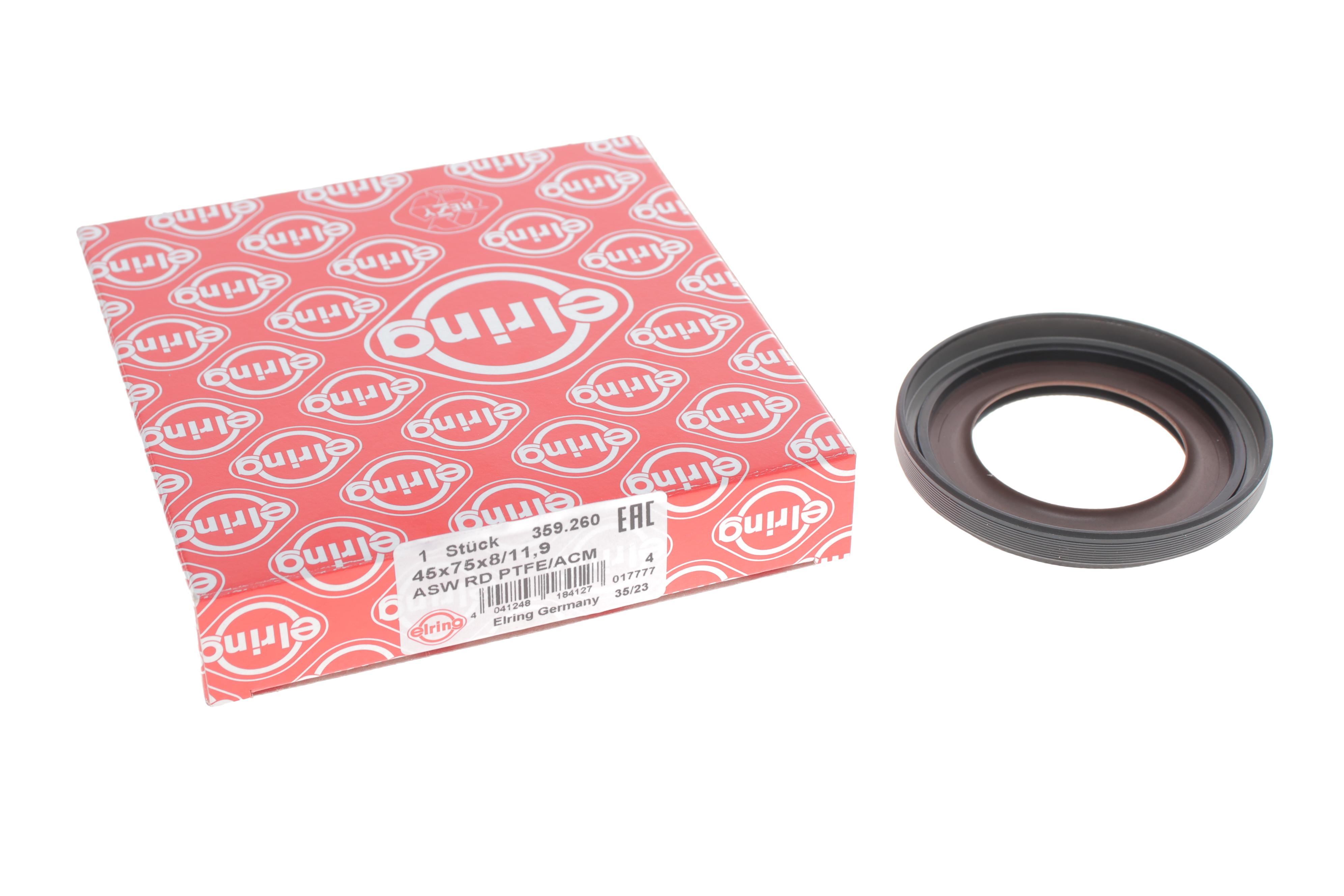 Сальник колінвалу (передній) BMW 5 (E60/F10)/ 7 (E65/E66/E67) 3.5-5.0 i (45x75x12/8) N62/N63/N73/N74