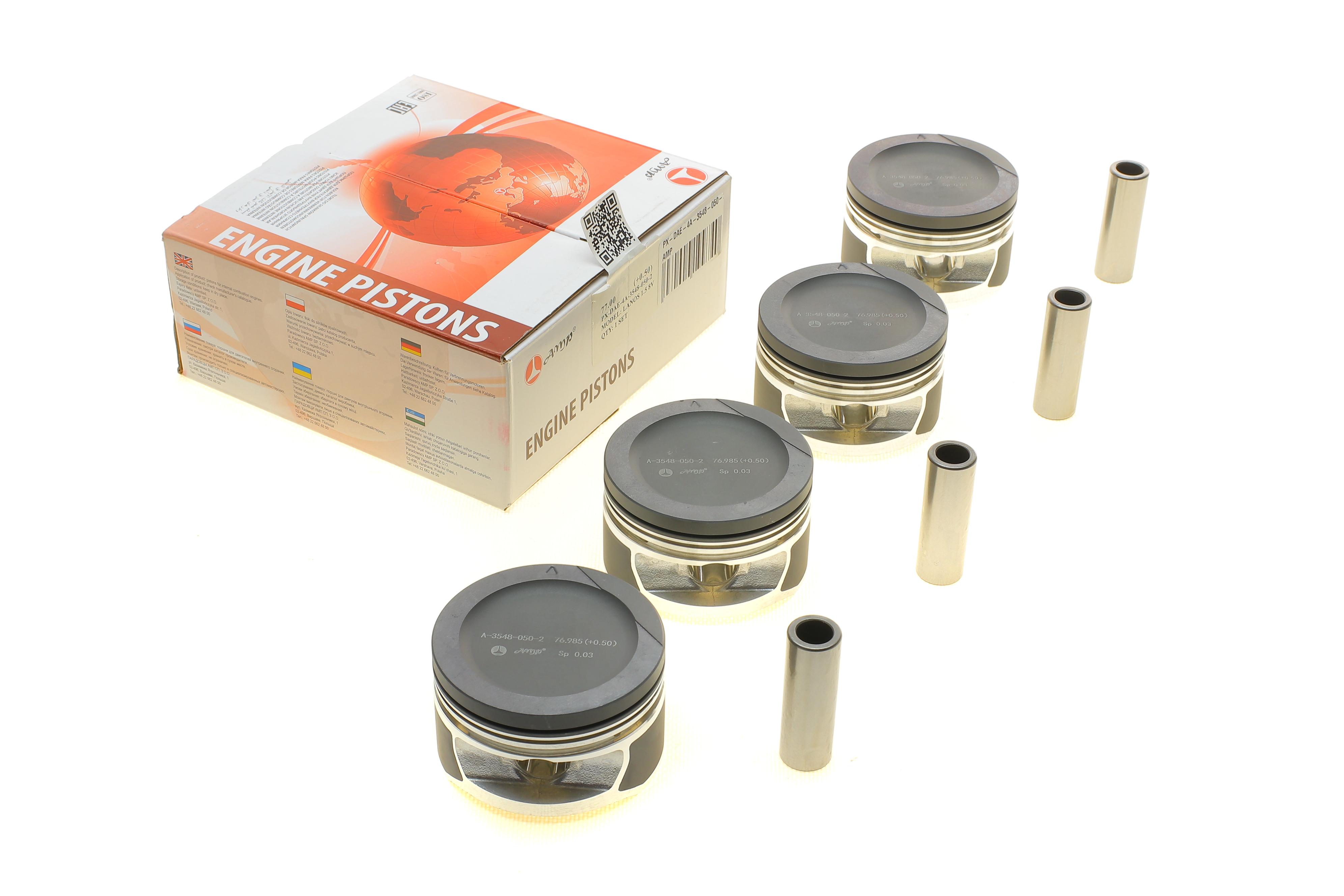 Поршень Daewoo Lanos 1.5 8V 97- (77.00mm/+0.50) (к-кт 4 шт)