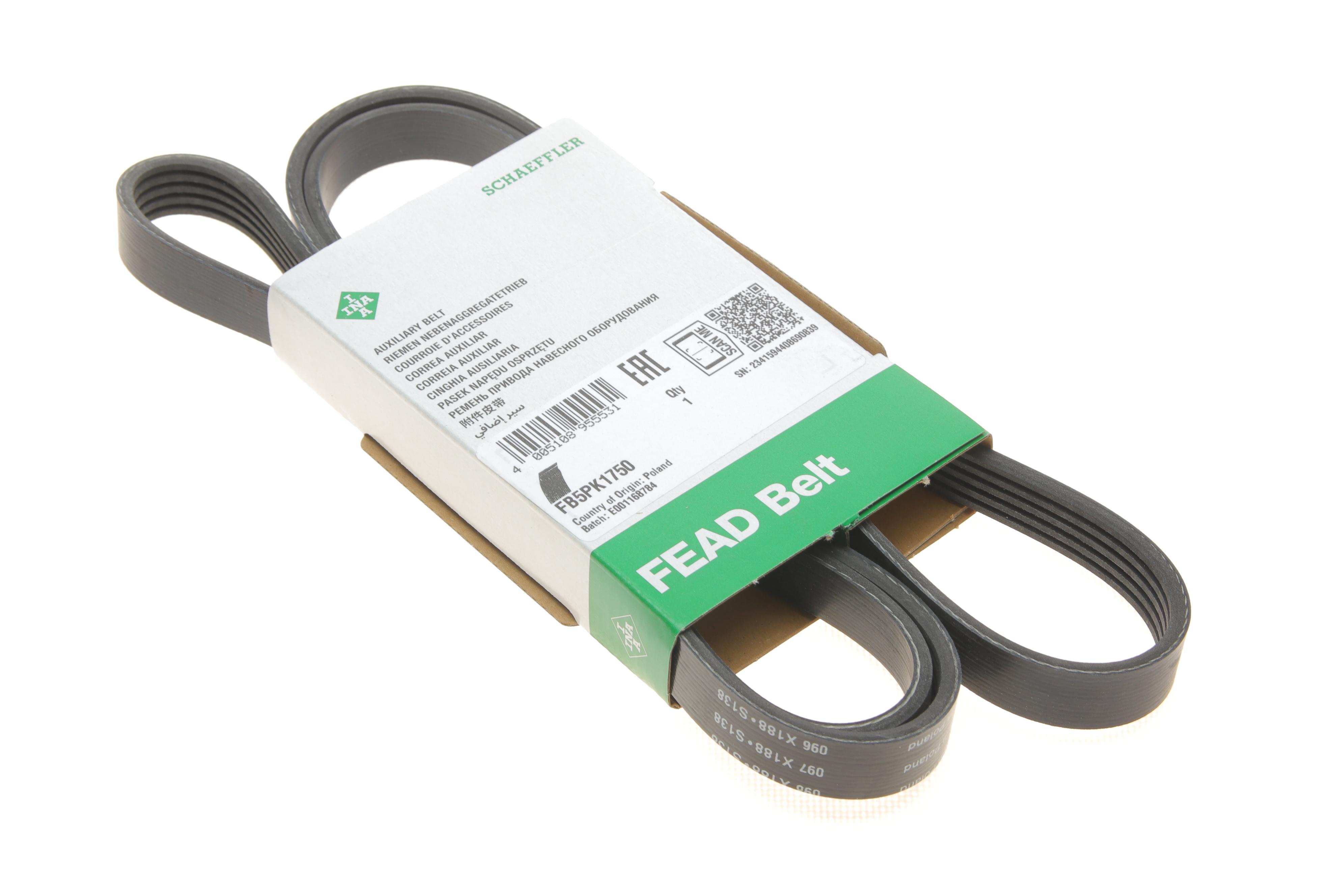 Ремінь генератора Renault Kangoo 1.4/1.6i, 97- (5PK1750)