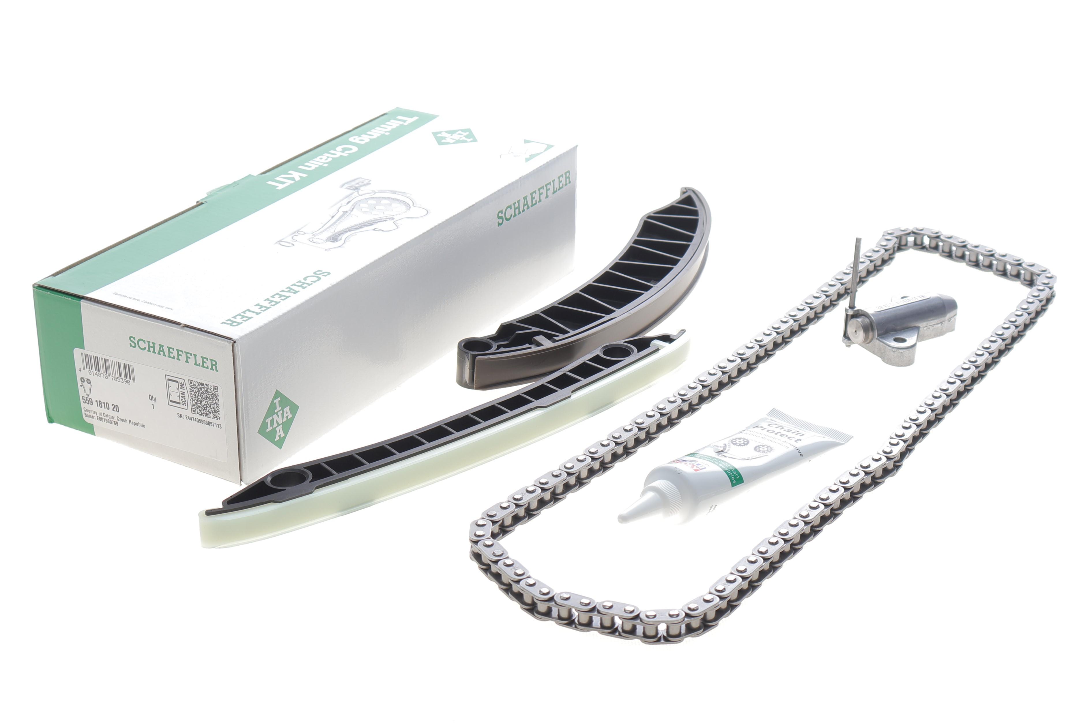 Комплект ланцюга ГРМ Renault Trafic 2.0dCi 06-, 66/84kw, M9R (ланцюг INA, башмак, натяжник)