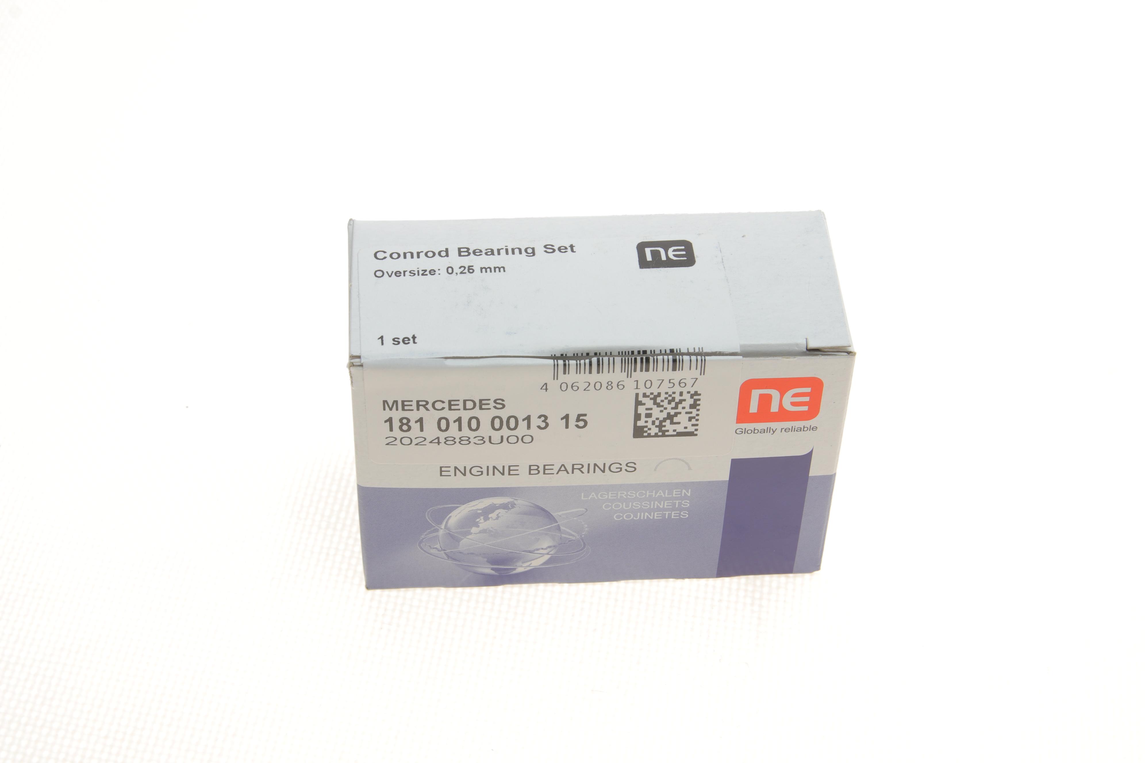 Вкладиші шатунні MB Sprinter 2.9TDI (+0.25) (К-кт 2 шт.) = 6110662500