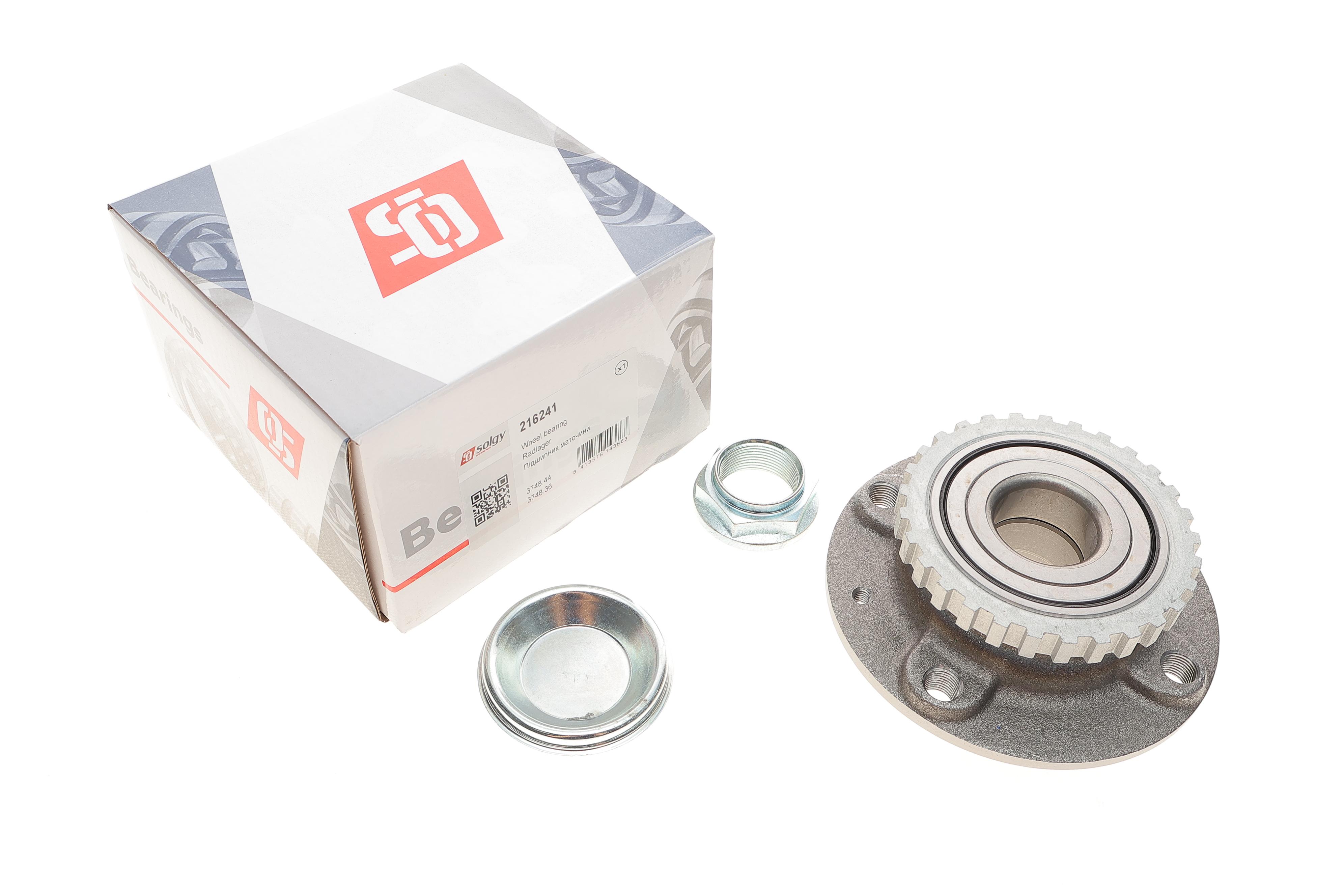 Підшипник маточини (задньої) Peugeot Partner 96- (+ABS)( к-кт)