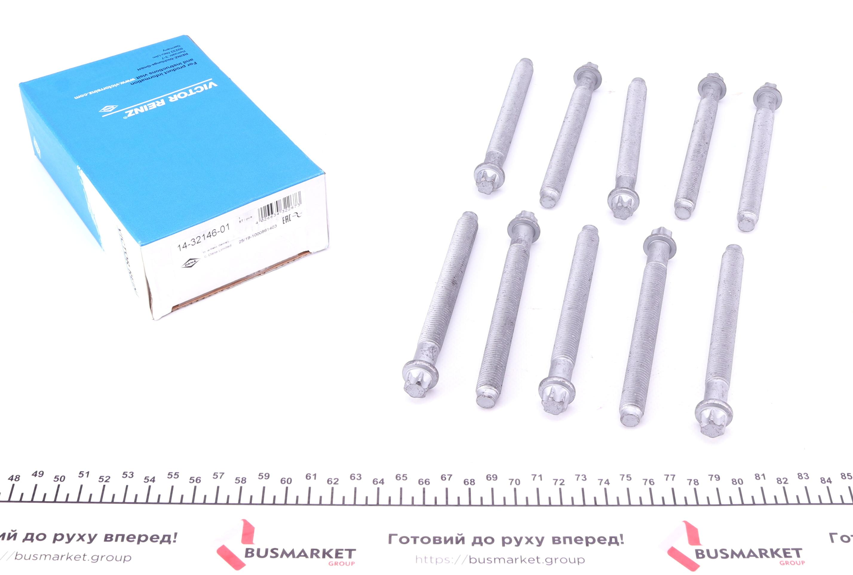 Болти головки (к-кт 10шт.) Renault Trafic/Kangoo/Opel Vivaro 1.9D/dTi/dCi 00-