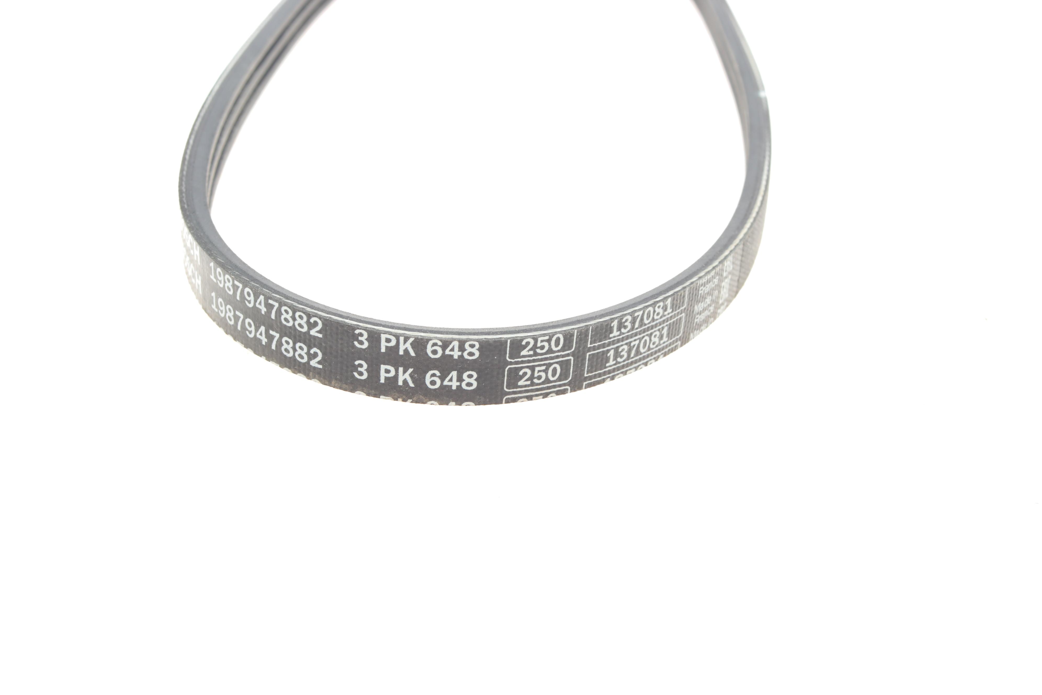 Ремень генератора Ford Fiesta/Escort 1.8D 88-95/Mondeo 2.5-3.0 V6 24V 00-07 (3PK648)