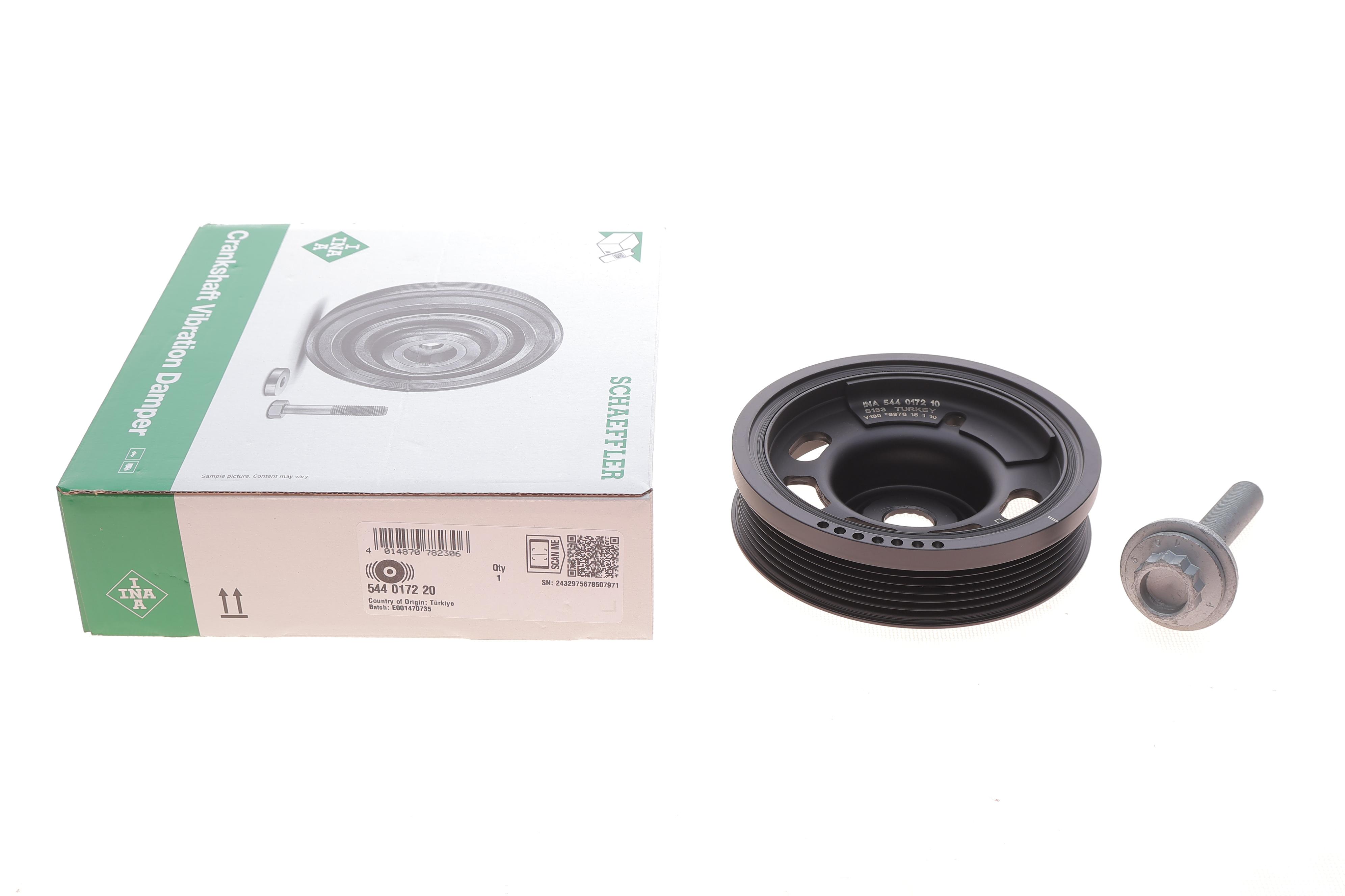 Шків колінвалу Audi A1/A3/Q2/Skoda Fabia/Kamiq/VW Caddy 1.0 15- (з болтом)