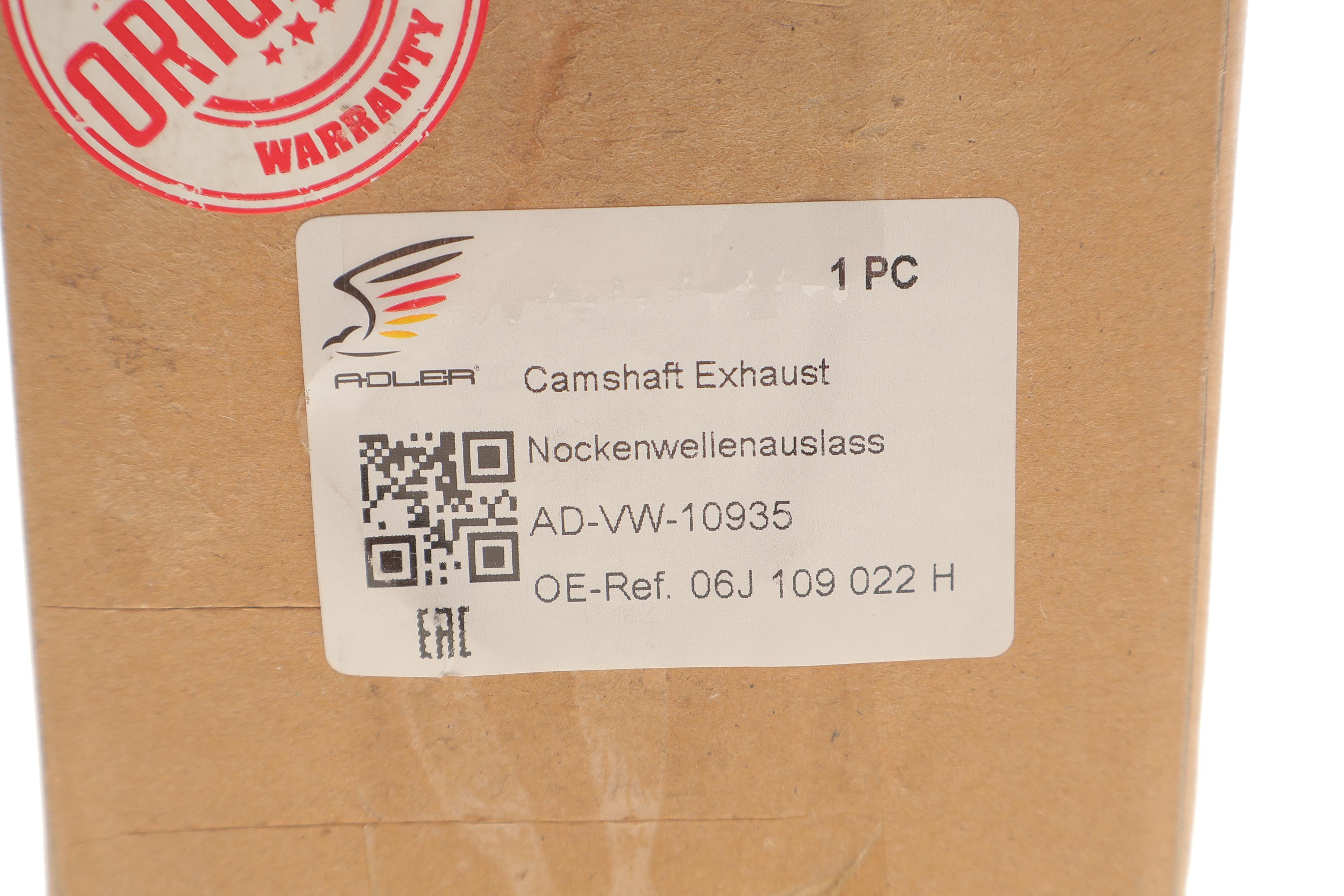 Розподільний вал Skoda Octavia/VW Golf VI/Passat 2/0 TSI 05-14 (випуск) (OE VAG)