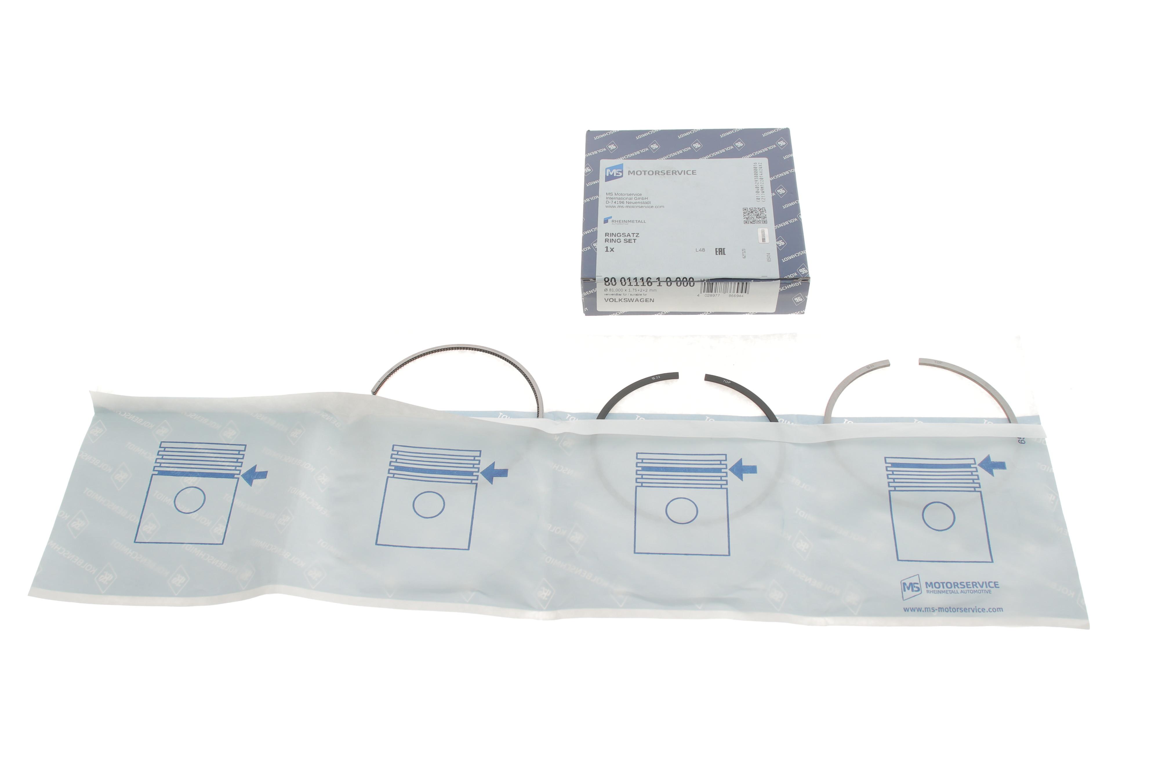 Кільця поршневі VW Crafter/Caddy/T6/Passat 2.0TDI 14- (81.0mm/STD) (1.75-2-2)