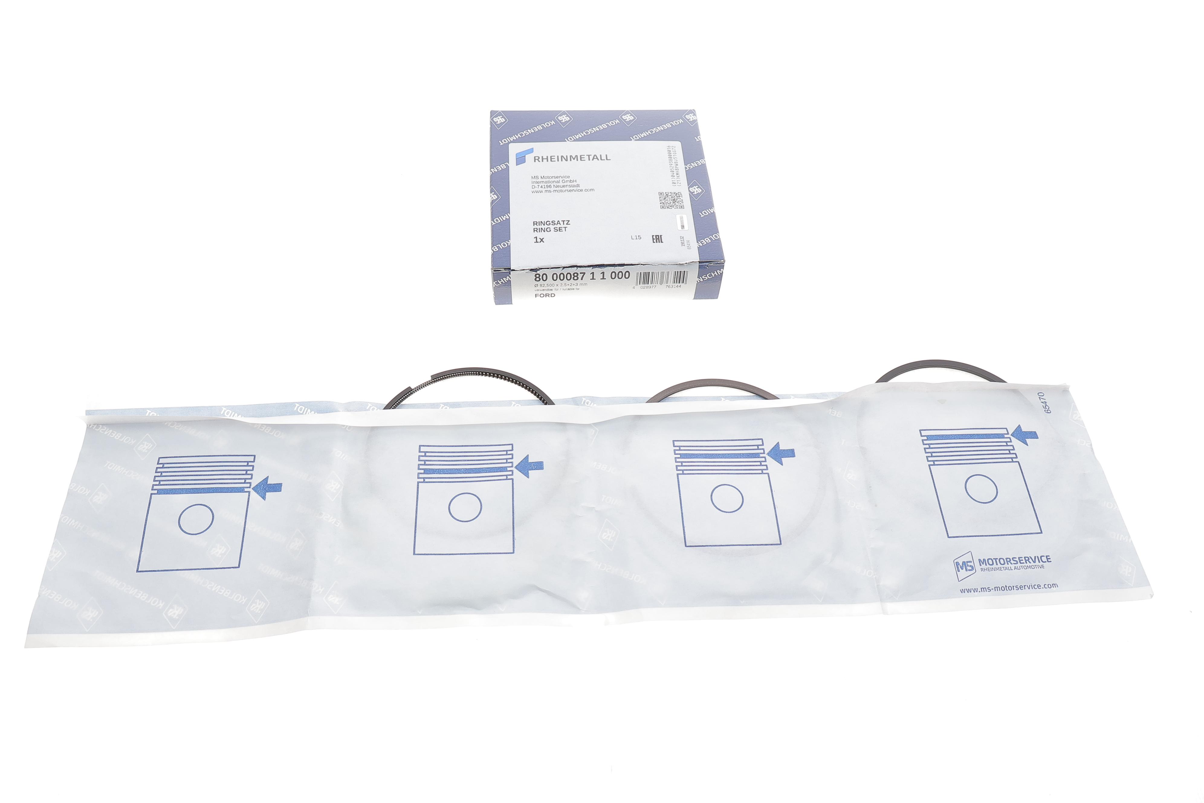 Кільця поршневі Ford Escort V/VI/Mondeo I-II 1.8TD 87-01 (82.5mm/STD)