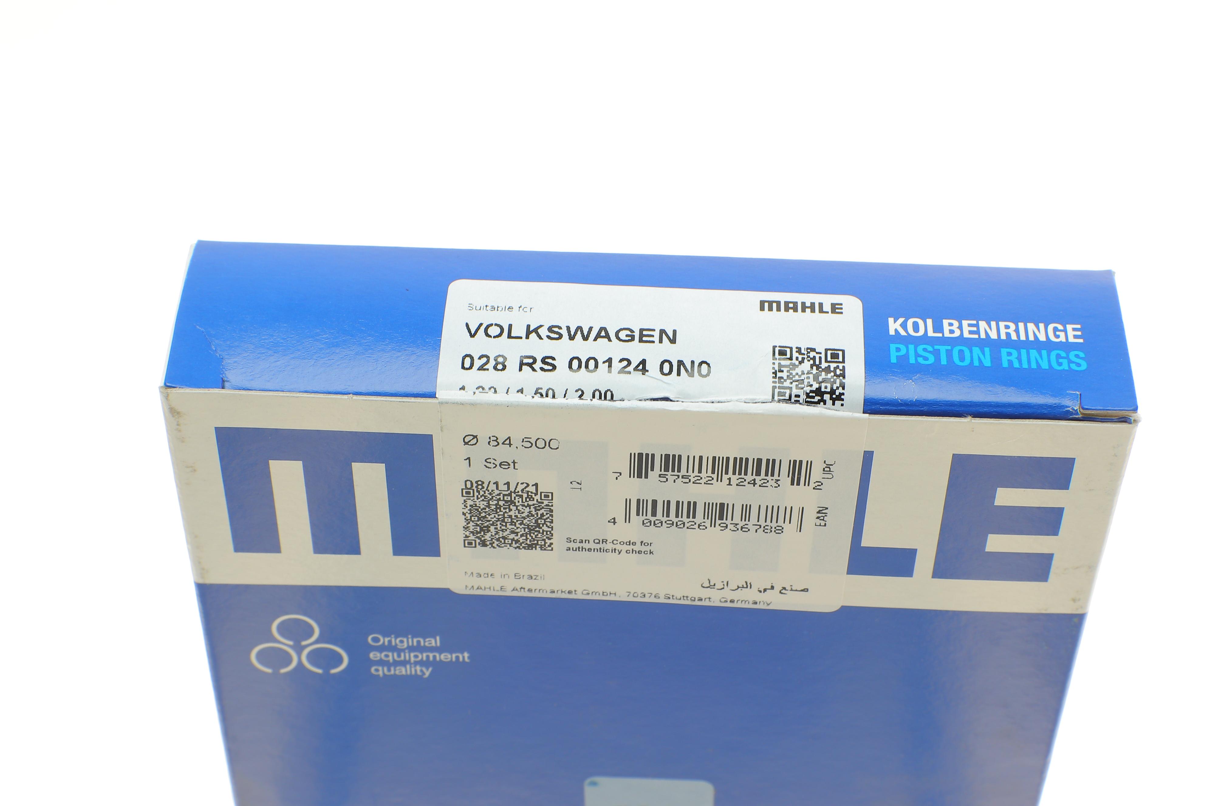 Кільця поршневі Audi A4/A6/Q5 3.0/4.2TFSI 08-15/VW Touareg 3.0/4.2 06-18 (84.5mm/STD) (1.2-1.5-2)
