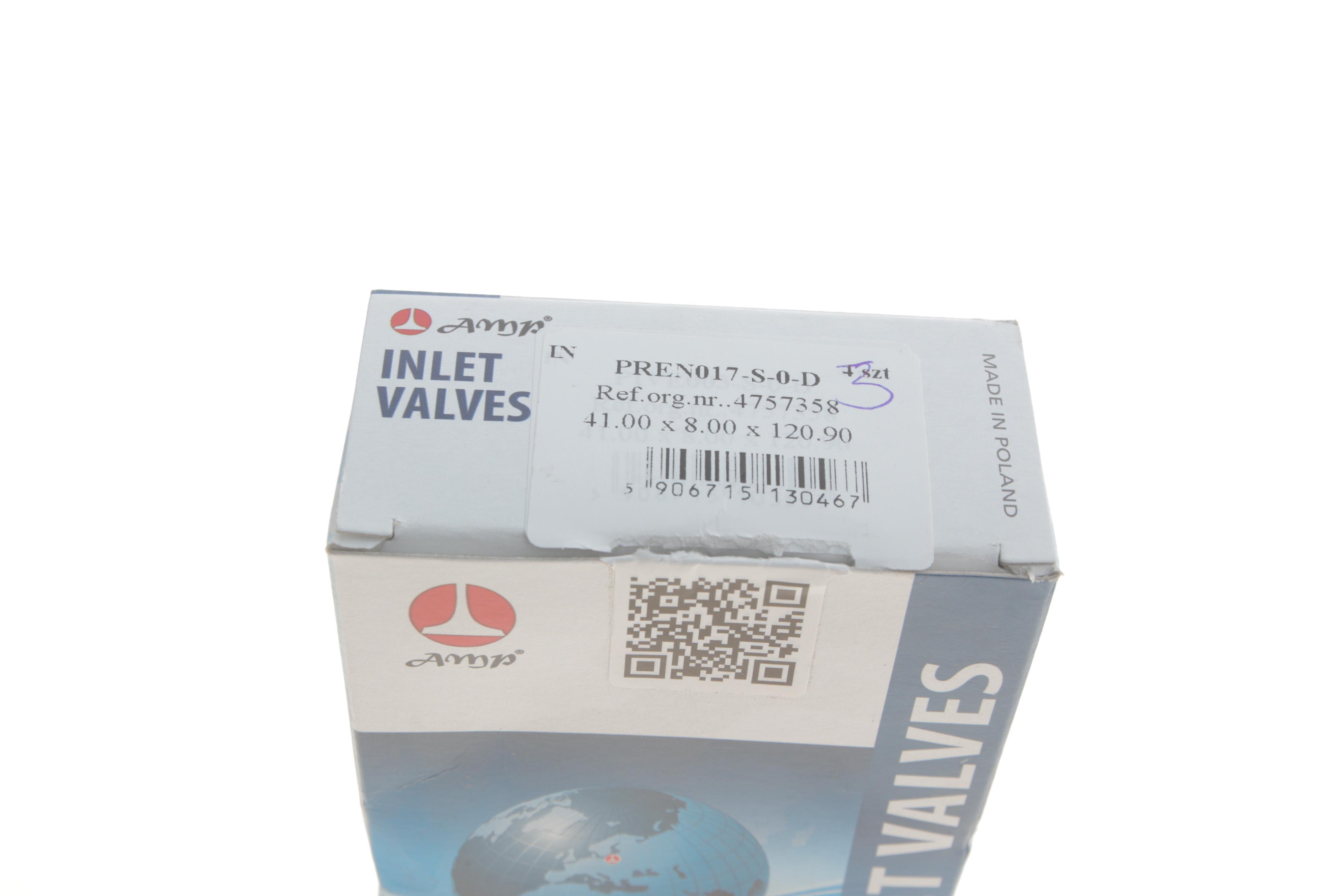 Клапан (впуск) Fiat Ducato 2.5-2.8JTD -06 (41x8x120.9) (вальцювання)