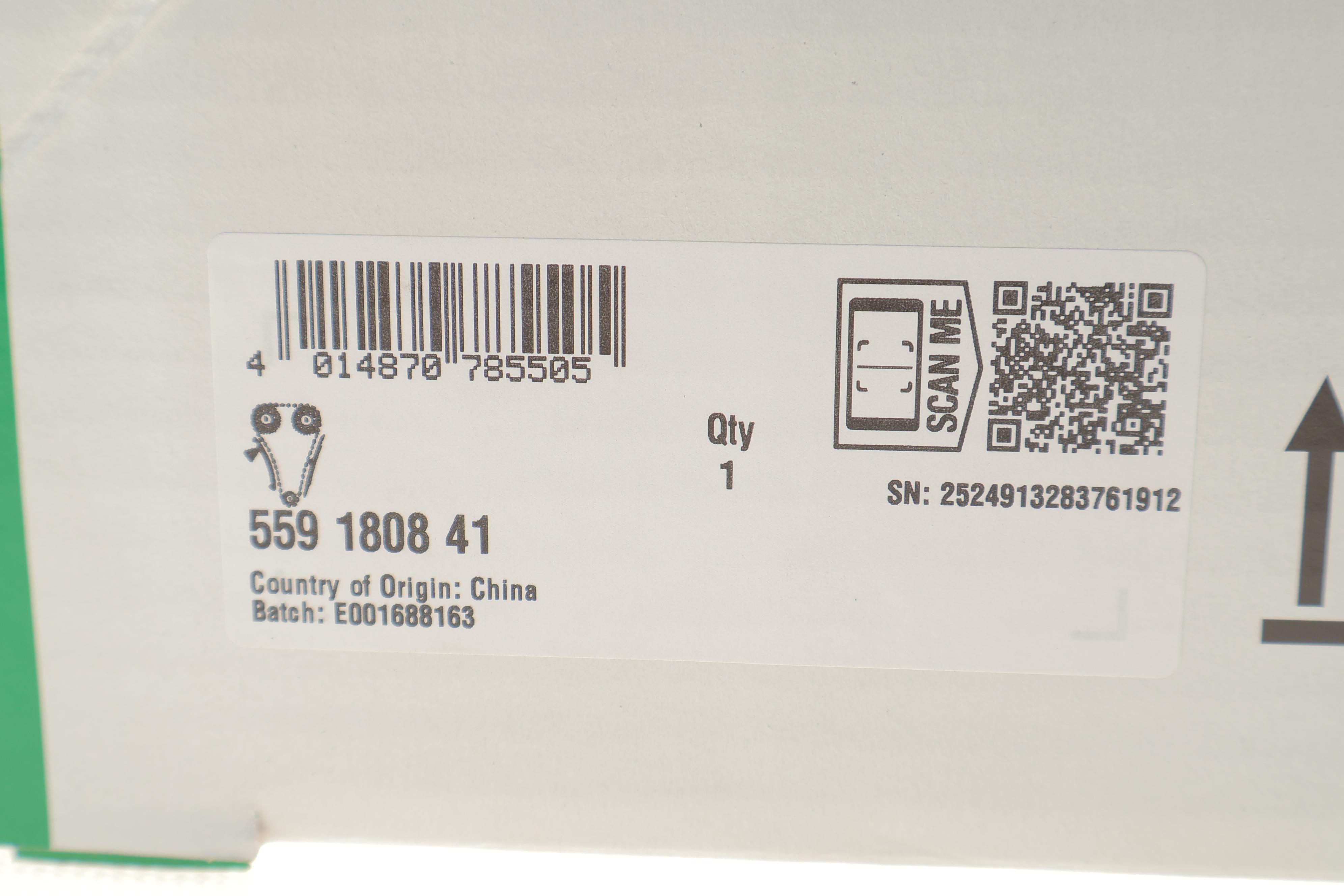 Комплект ланцюга ГРМ VW Golf V 1.4TSI (90/103/125kw) 05-09 (z=130/18-23/36/36) BLG/BMY/CAXA