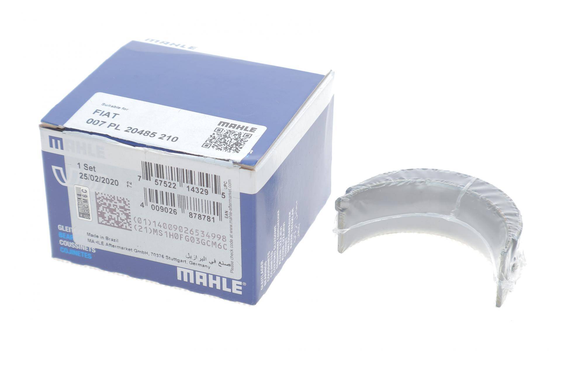 Вкладиші шатунні Fiat Doblo 1.9 JTD 01- (+0.25)