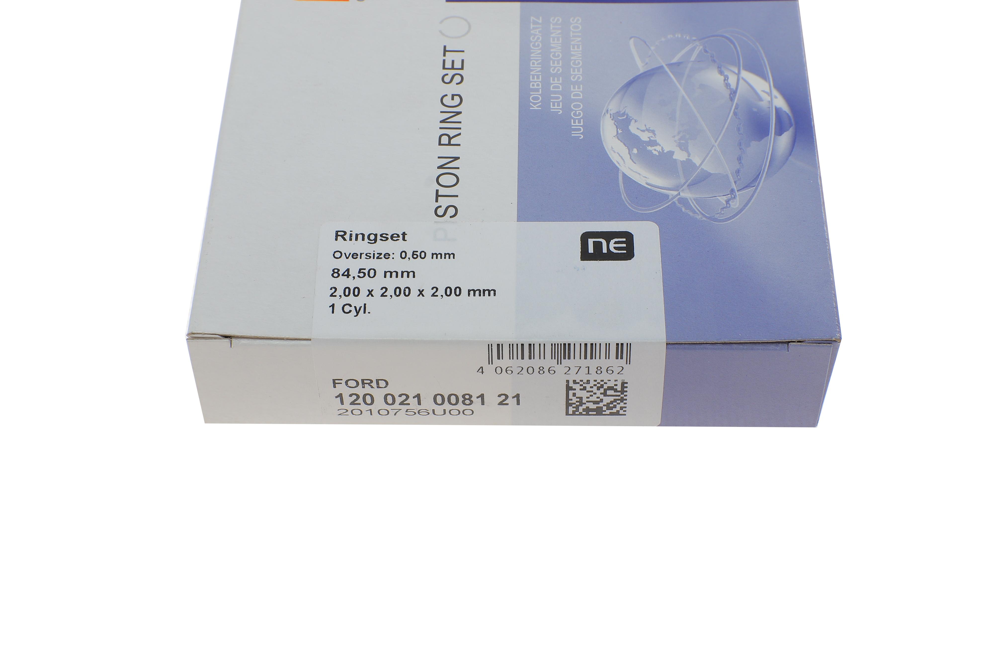 Кільця поршневі Ford Transit Custom 2.0EcoBlue/TDCi 15- (84.50mm/+0.50) (2-2-2)