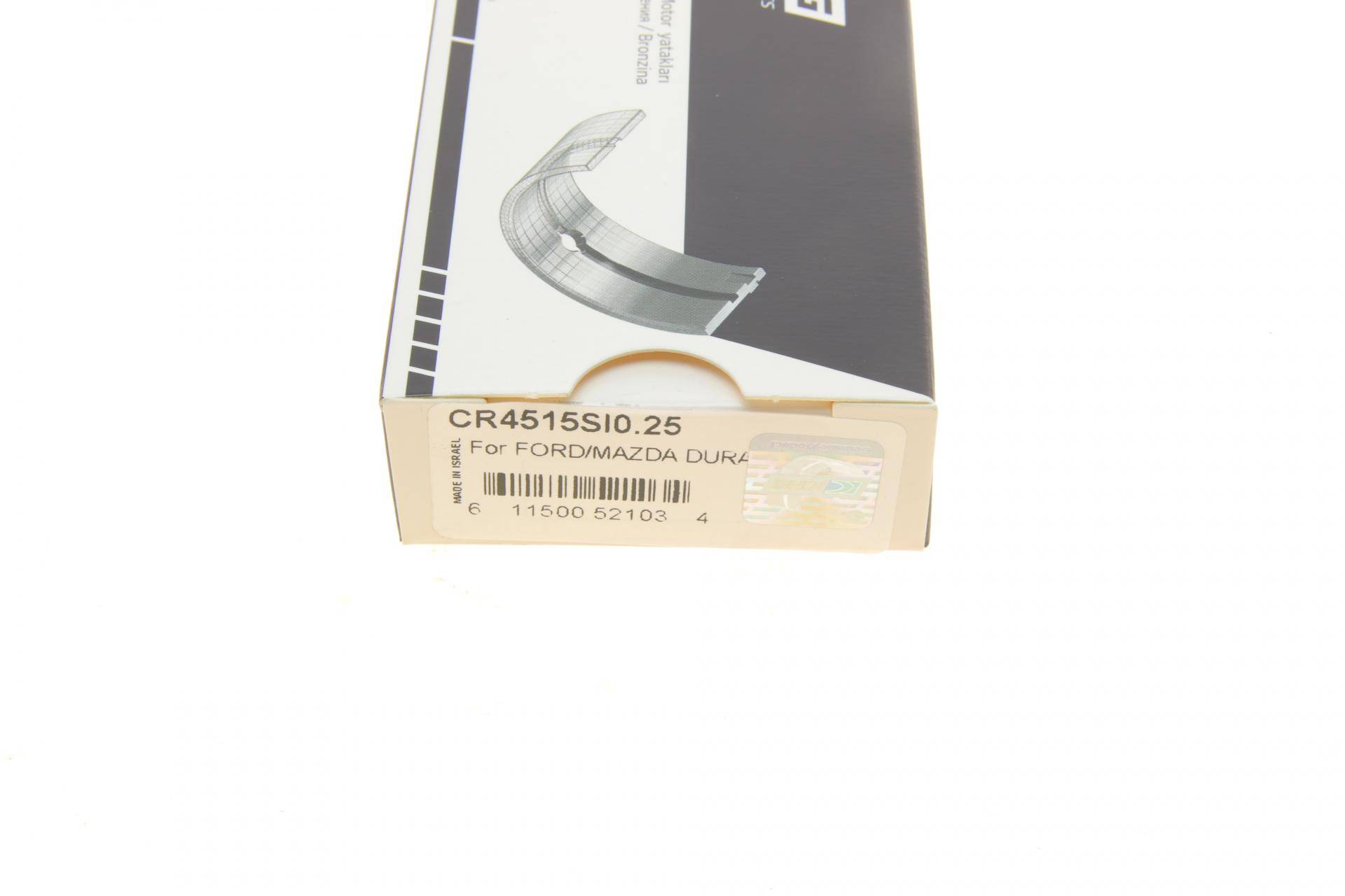 Вкладиші шатунні Ford Transit Connect 1.8 16V 02-13 (+0.25)