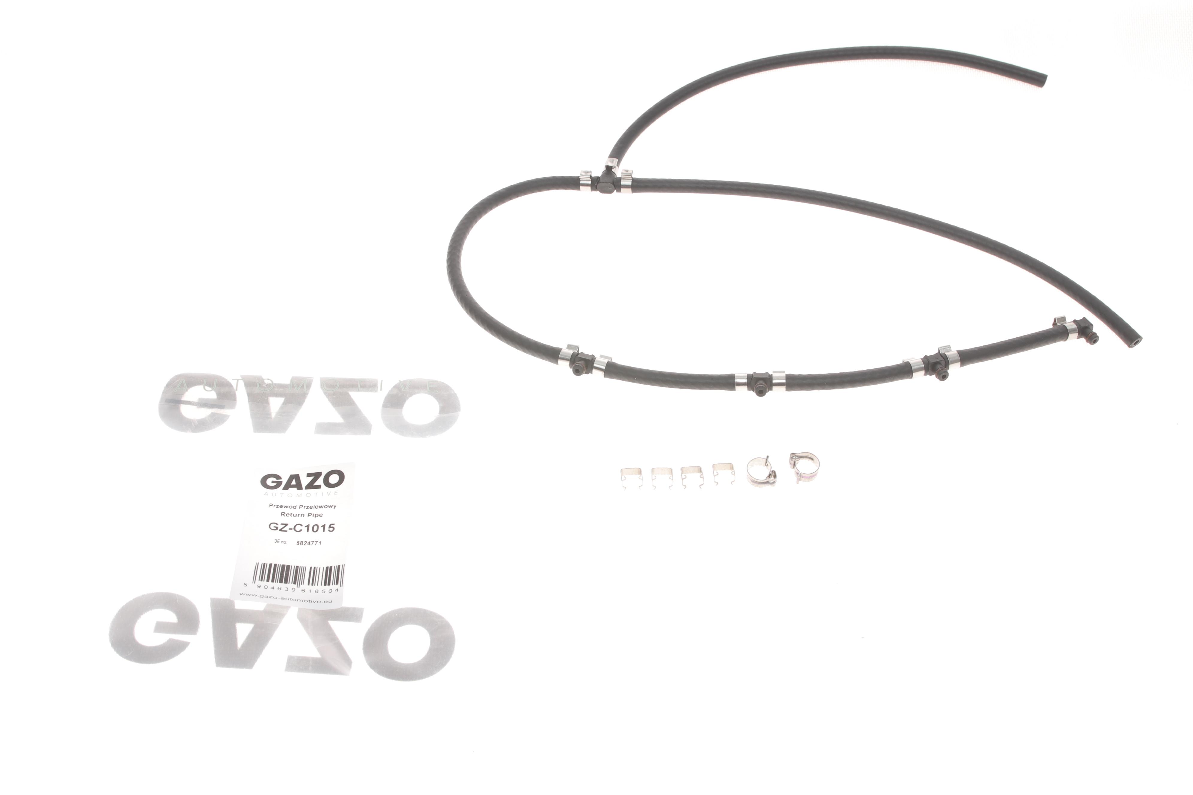 Шланг зливний Opel Astra H/Zafira B 1.7CDTI 07-15 (к-кт)