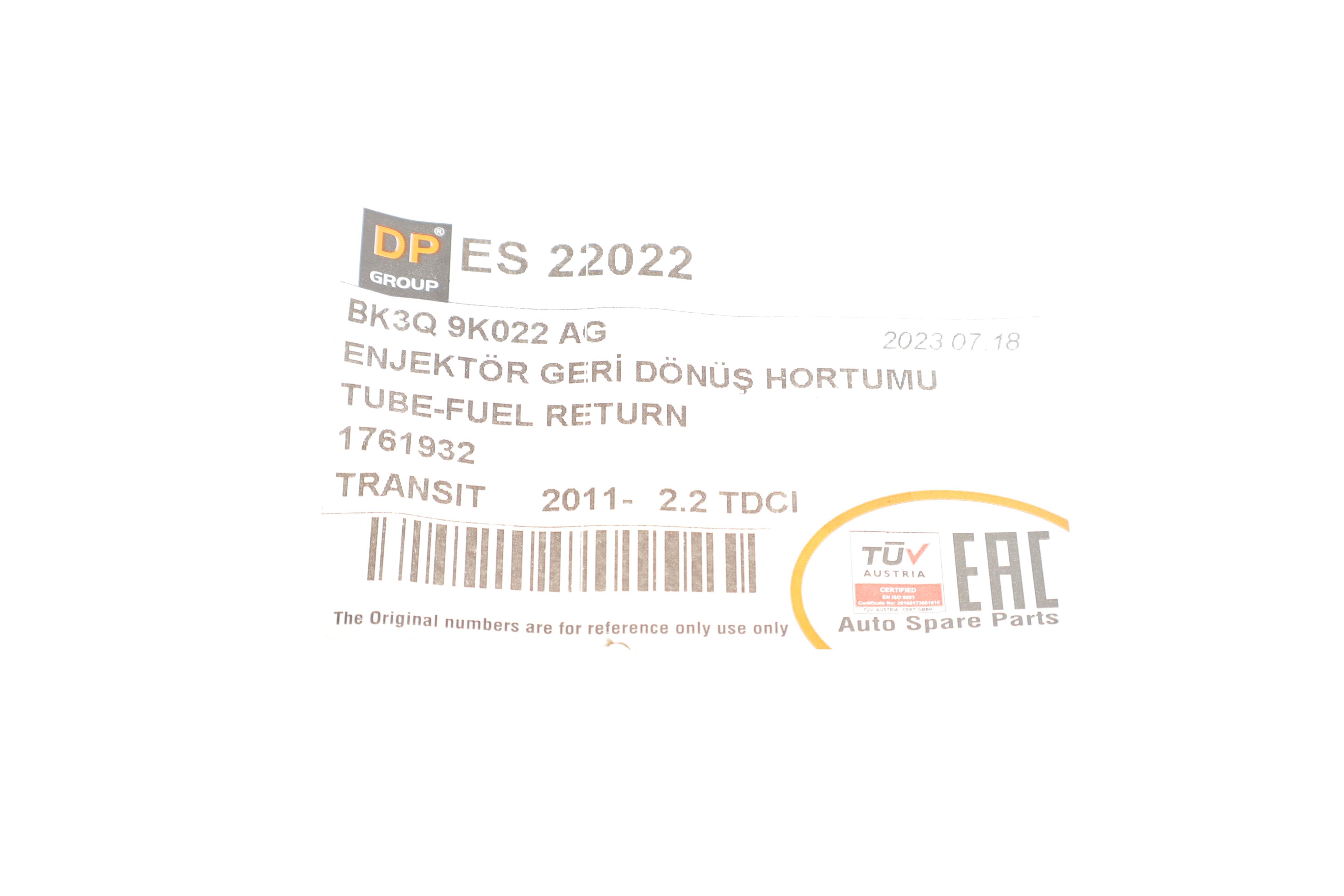 Шланг зливний Ford Transit 2.2TDCi 13-