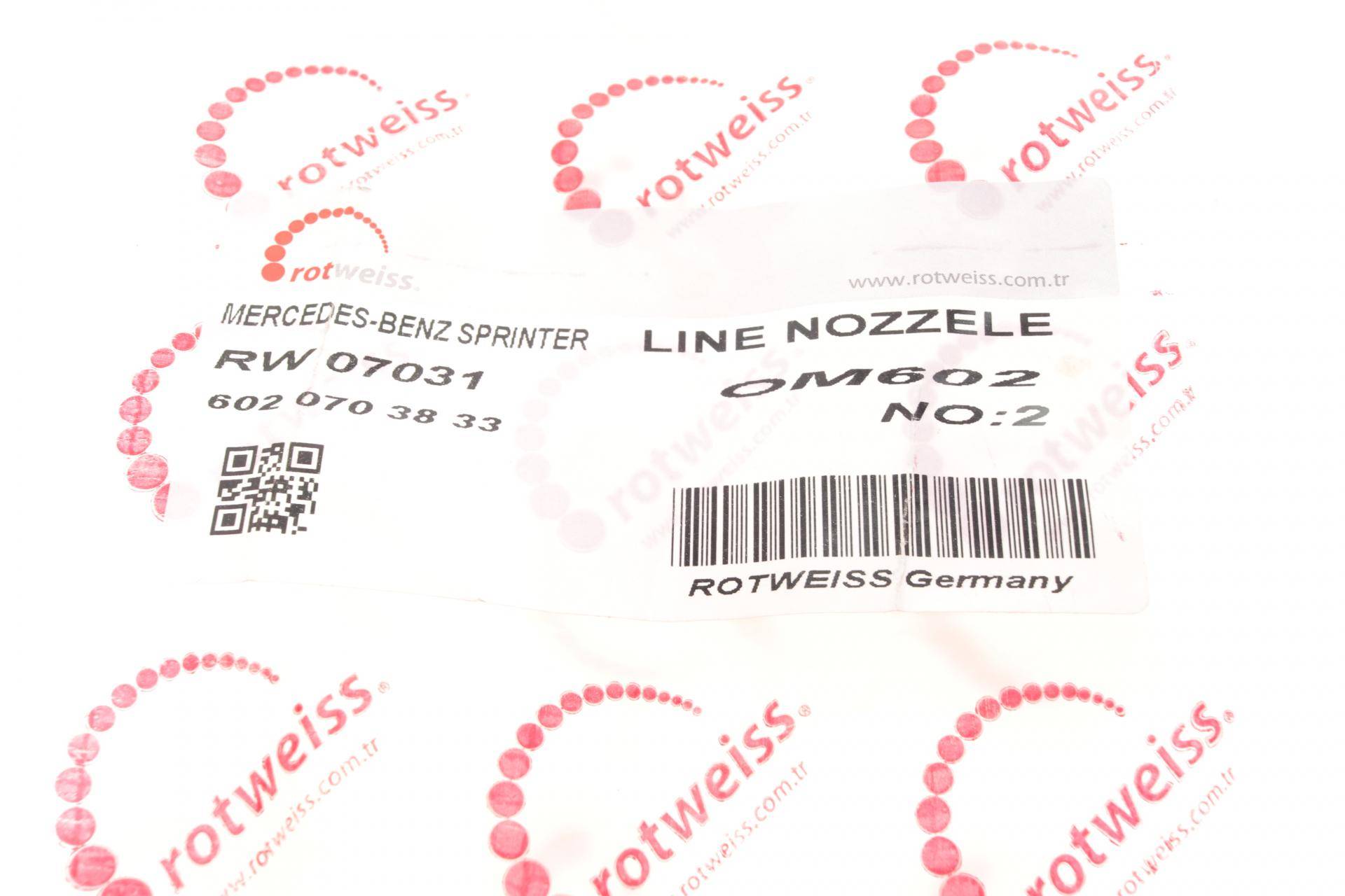 Трубка паливна високого тиску MB Sprinter 2.9TDI (2 циліндра)