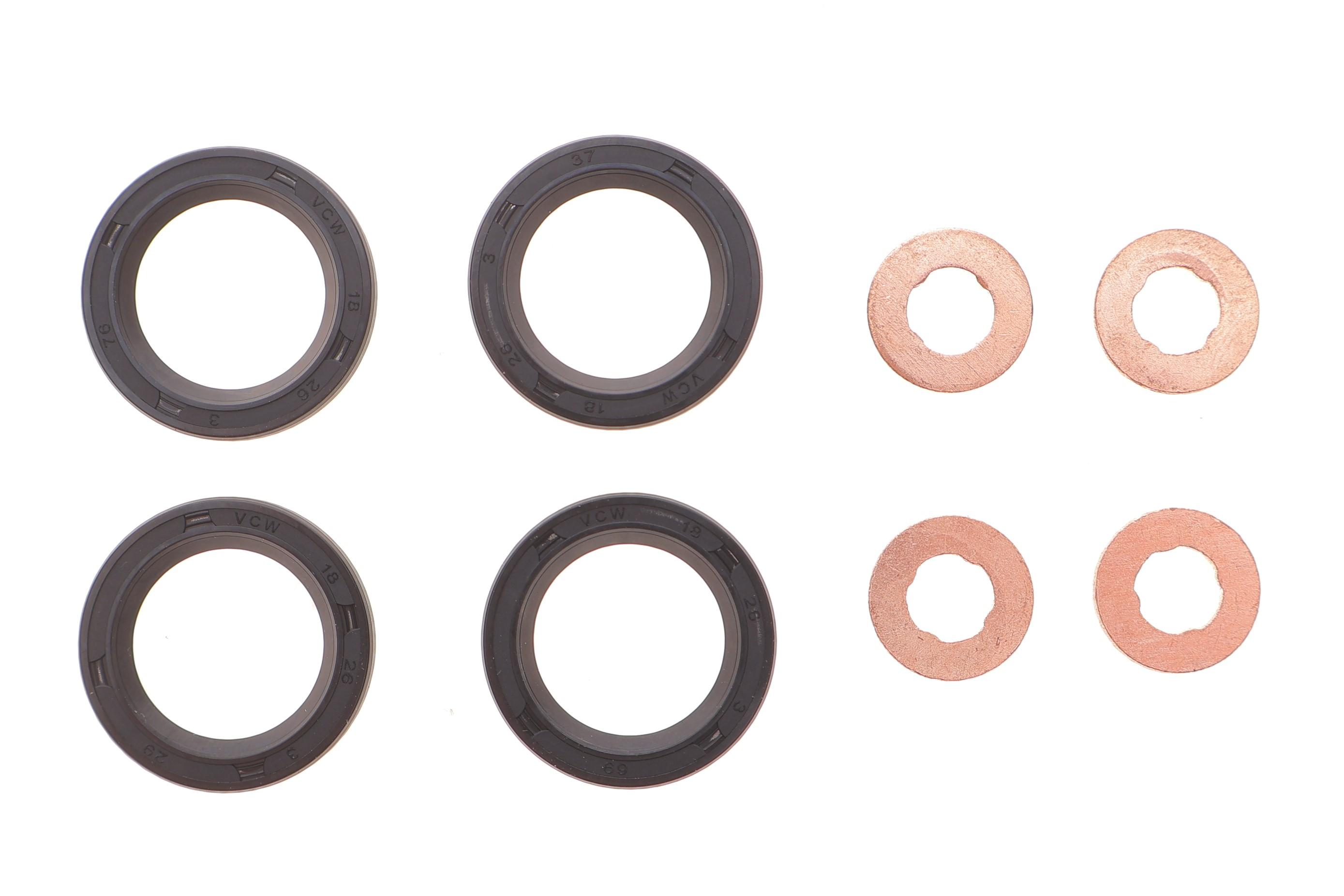 Шайба під форсунку (4шт), сальник під форсунку (4шт) Fiat Doblo/Opel Combo 1.3D 05- (7.6x15x1.53)