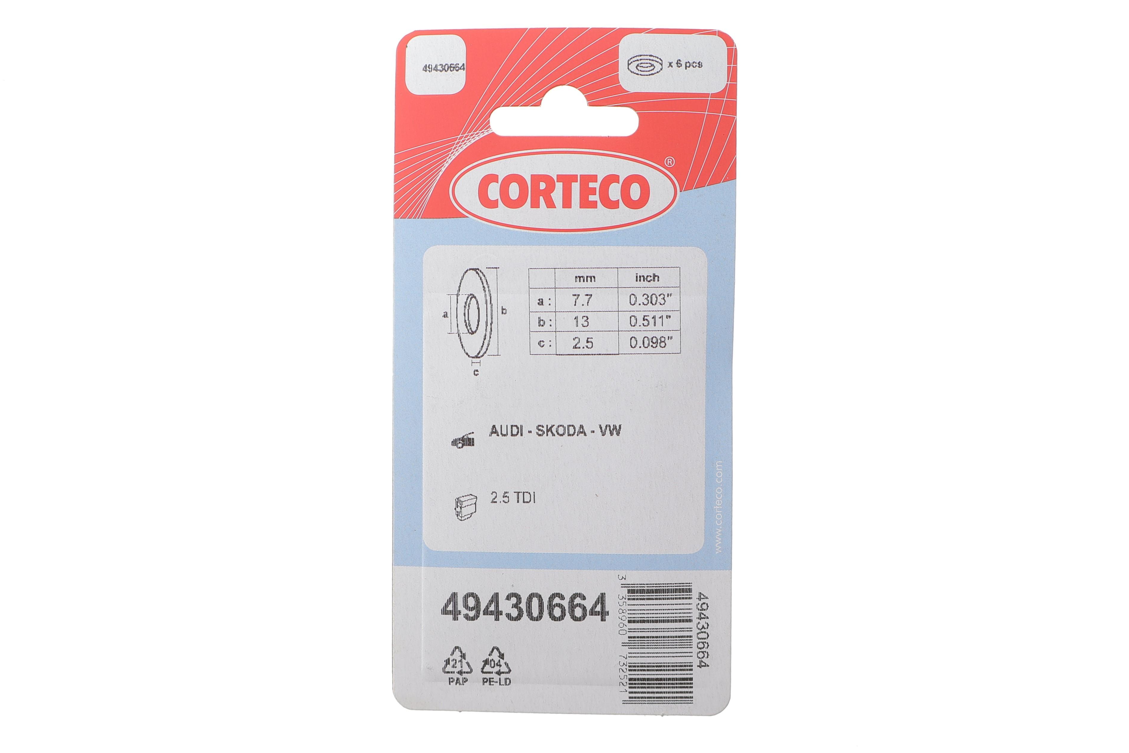 Шайба под форсунку VW Crafter/T4/T5 2.5TDI (к-кт 6шт)