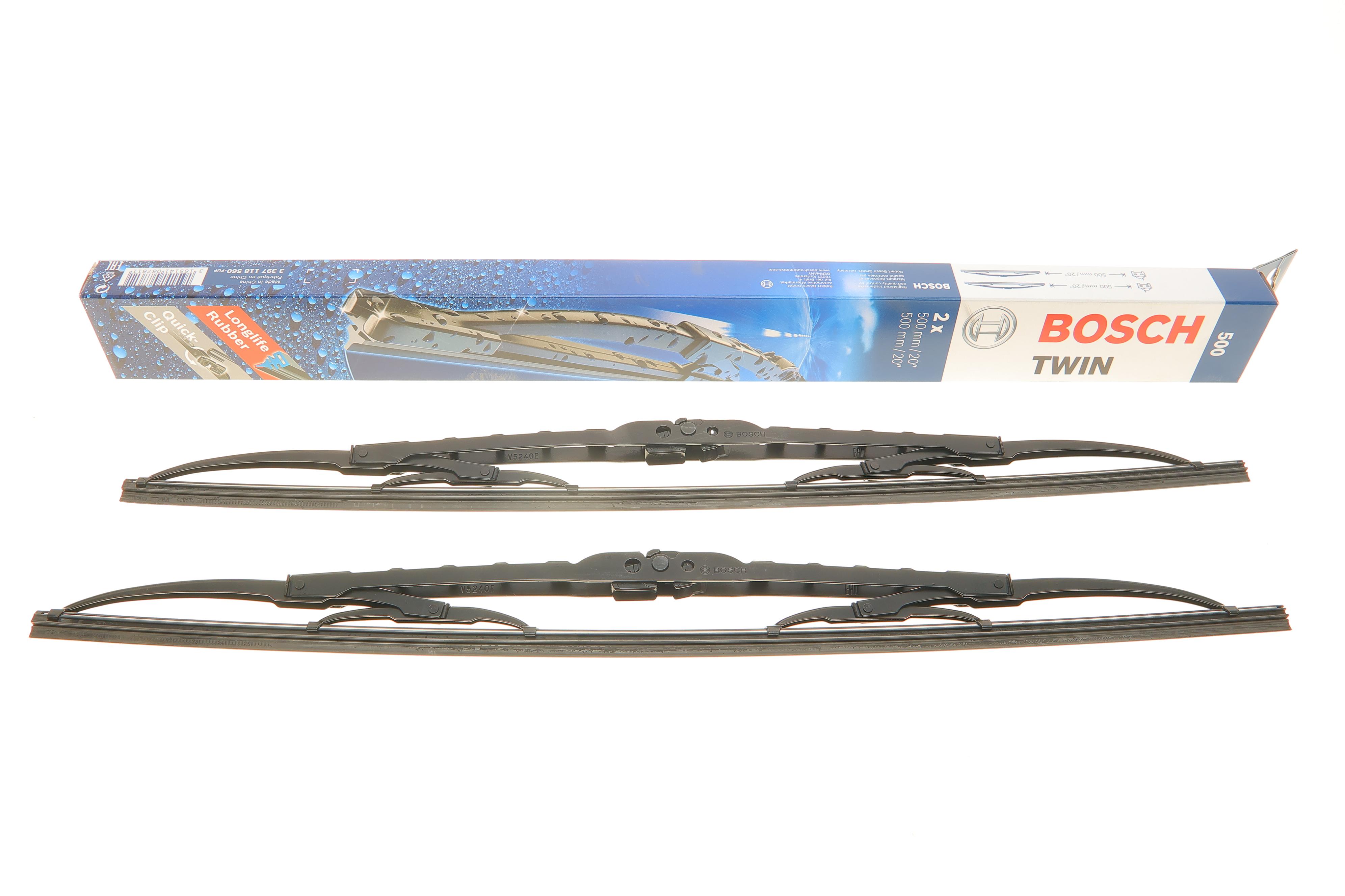 Щітки склоочисника (500/500mm) BMW/Citroen/Fiat/Ford/Honda/Hyundai/Kia/Mazda/MB/Peugeot/Renault