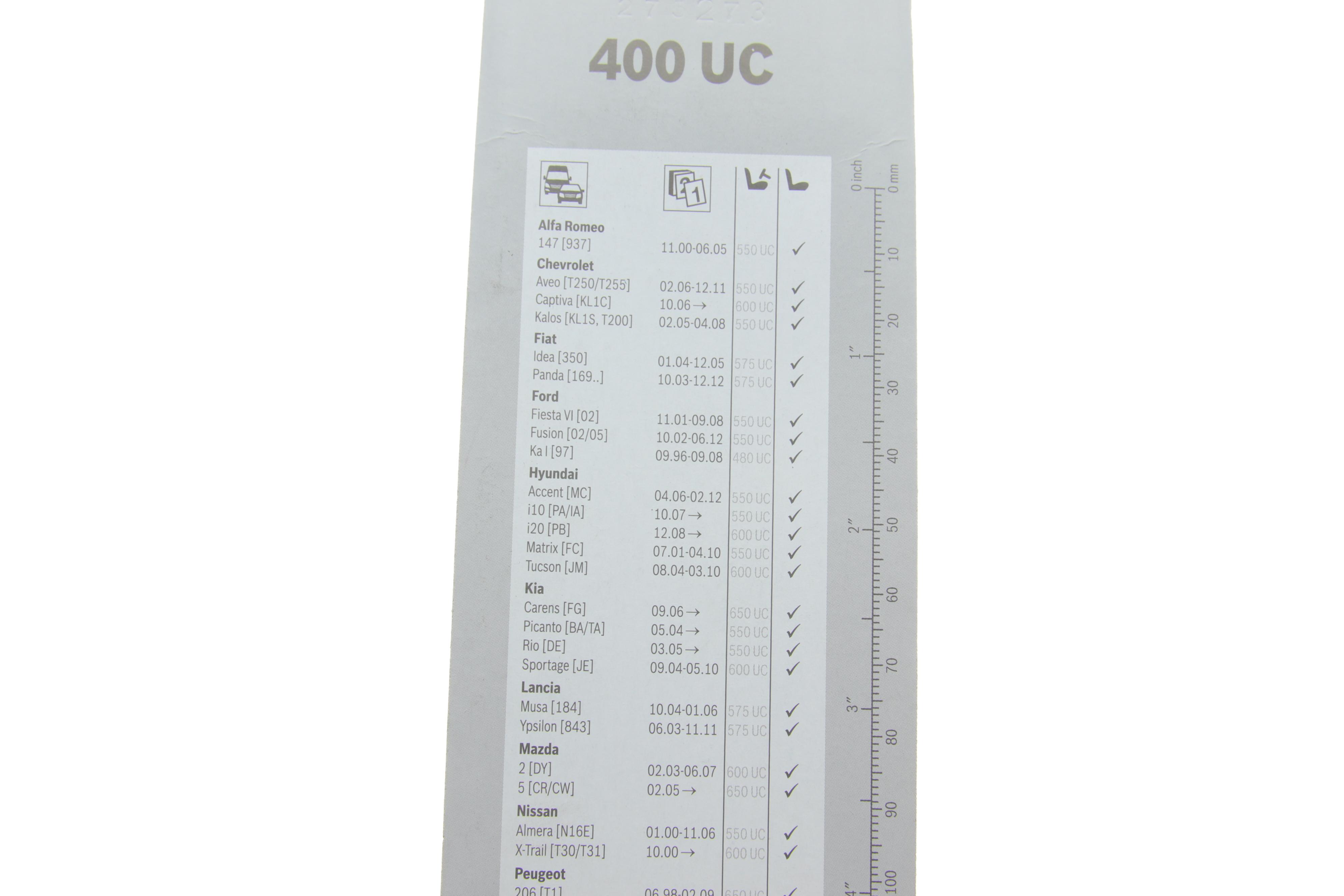 Щітка склоочисника (400мм) Audi 100/80/Dacia Dokker/Lodgy 72-