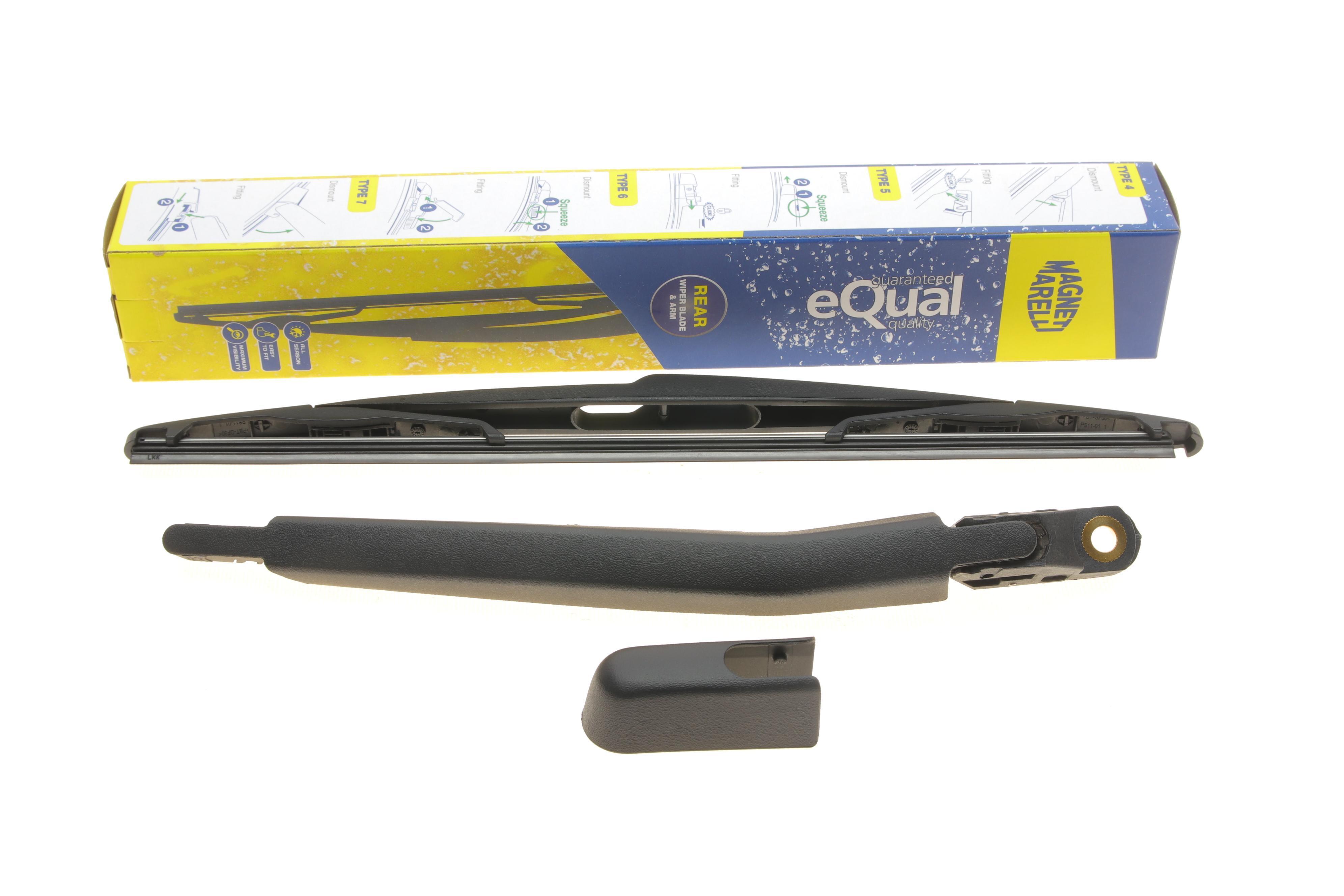 Важіль склоочисника (задній) Opel Zafira B 05-15 (+щітка) (WRQ0233)