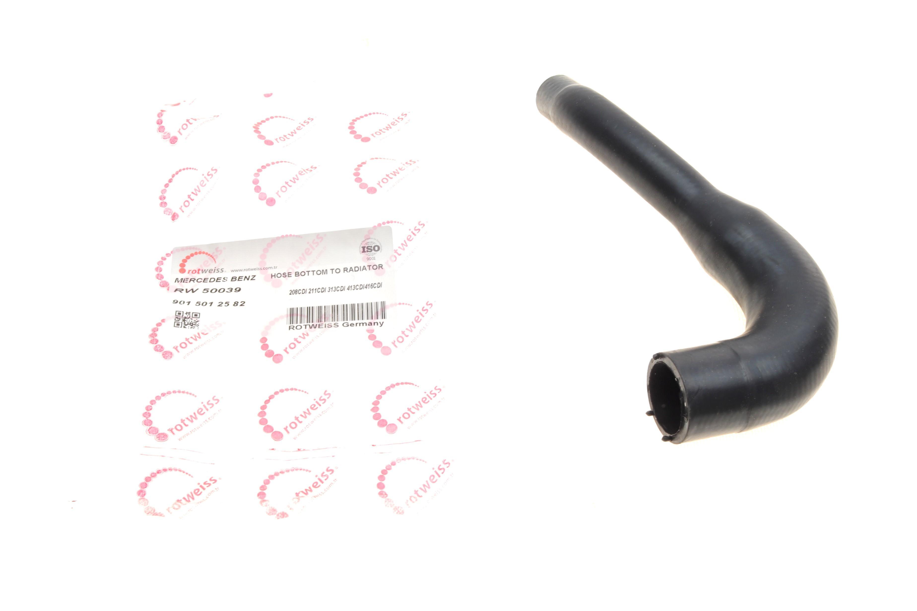 Патрубок радіатора MB Sprinter 2.2/2.7TDI 95-06 (малий) (OM611/OM612)