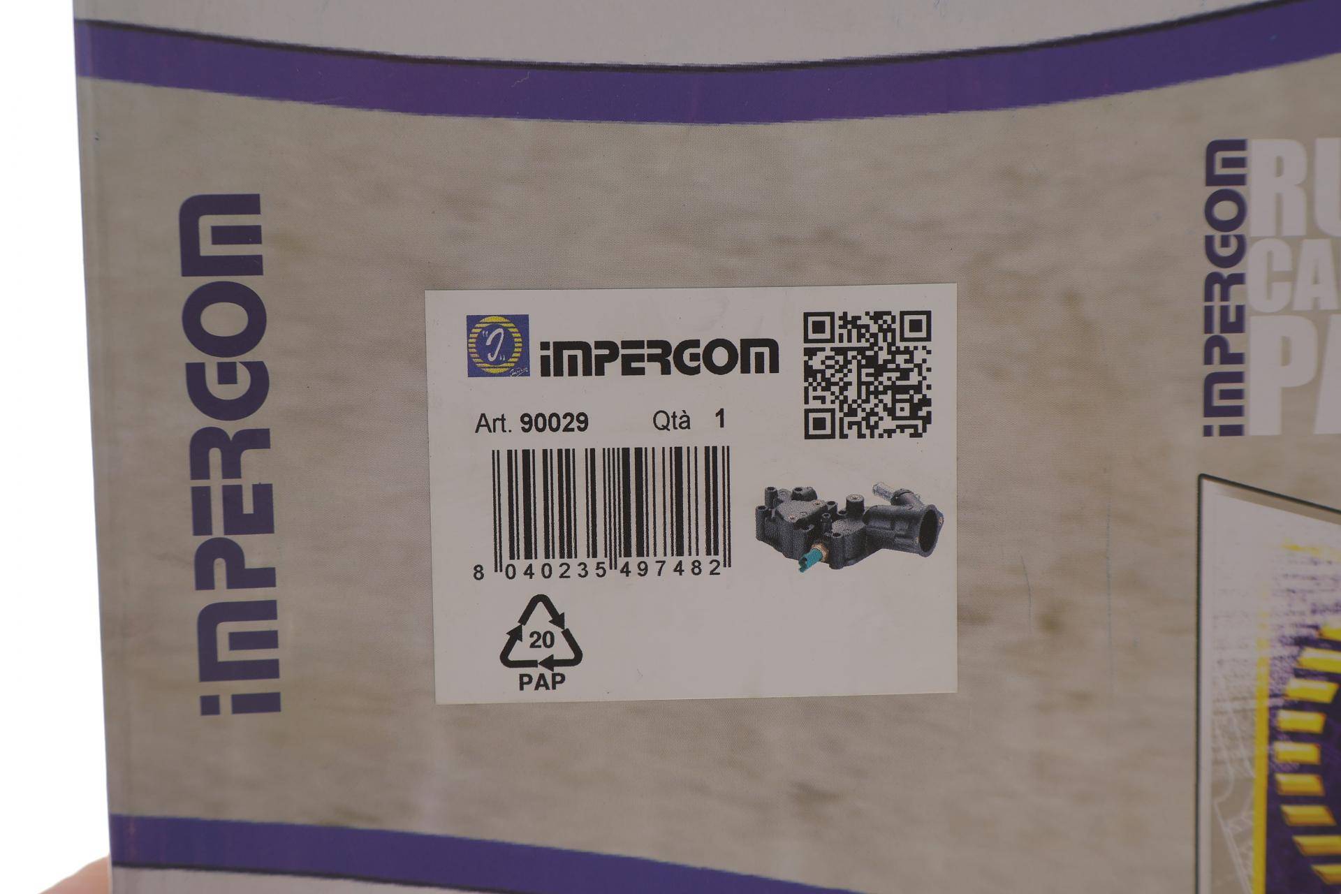 Корпус термостата Citroen Berlingo/Peugeot Partner 1.1-1.6i 96- (+ датчик)