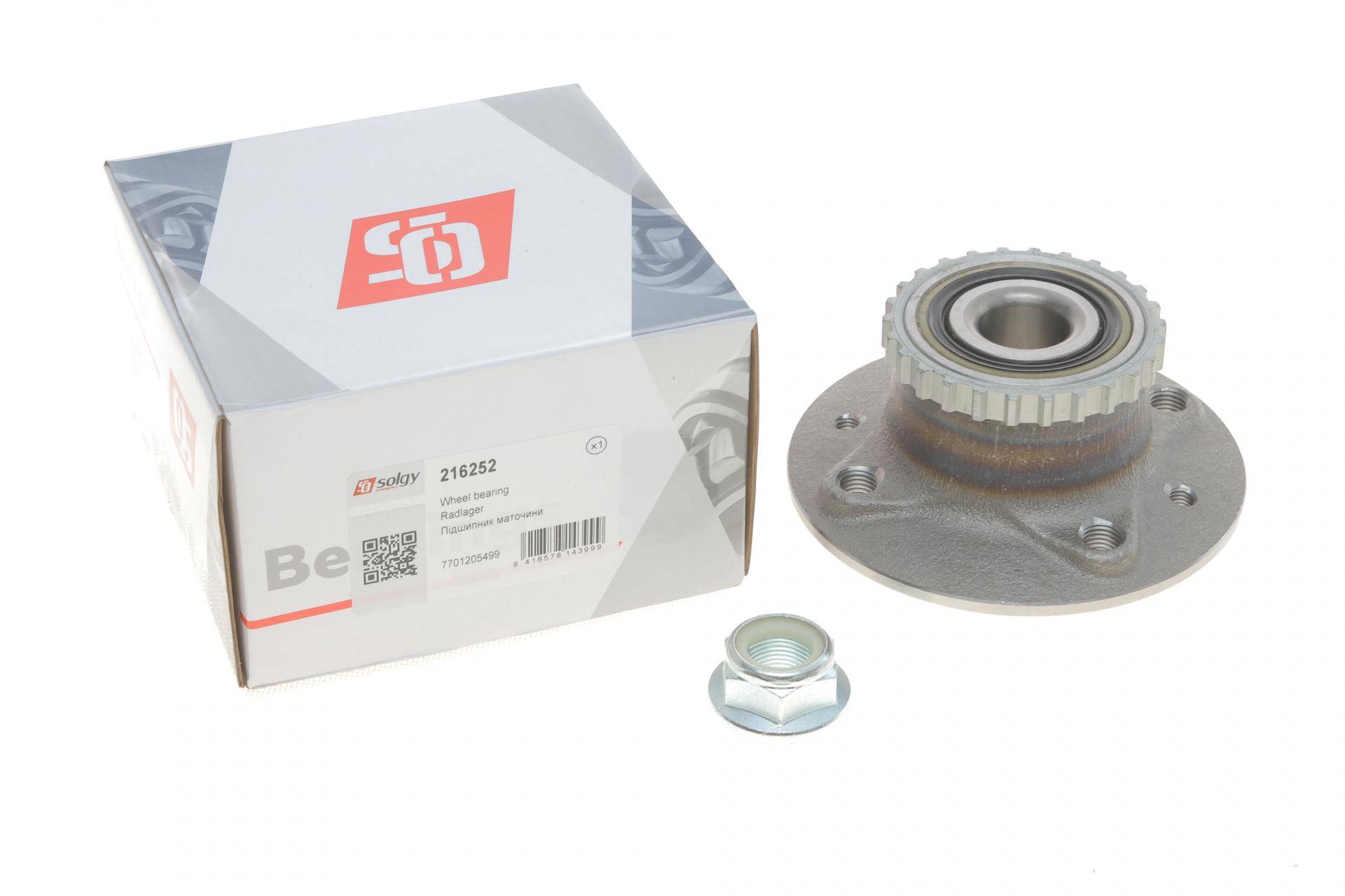 Підшипник маточини (задньої) Renault Kangoo 97- (+ABS)