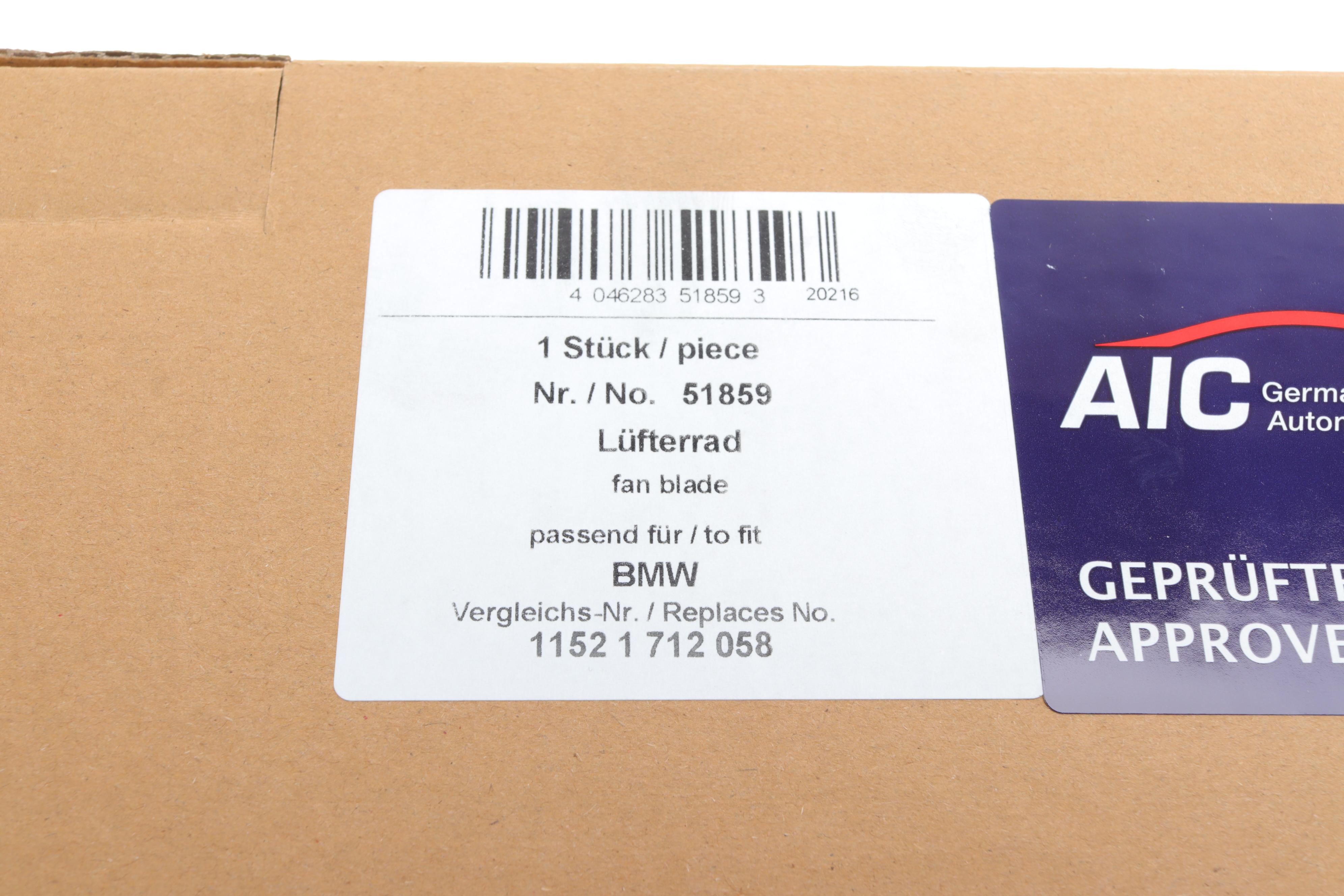 Крильчатка вентилятора BMW 3 (E36/E46)/5 (E34/E39) 2.0-3.5i 86-07 (11 лопасей) (M52/M54)