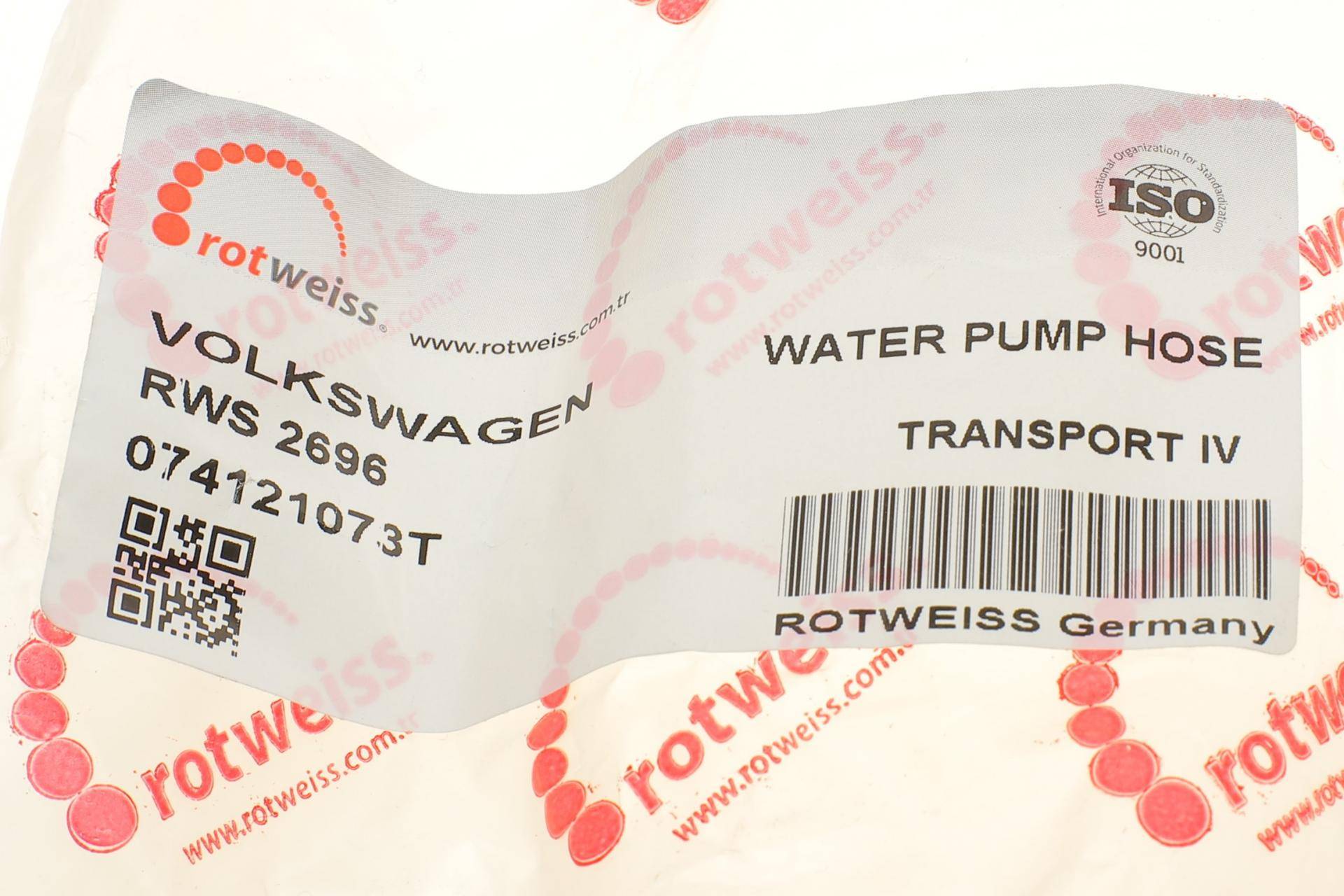 Патрубок системи охолодження VW T4 2.4D 90-03