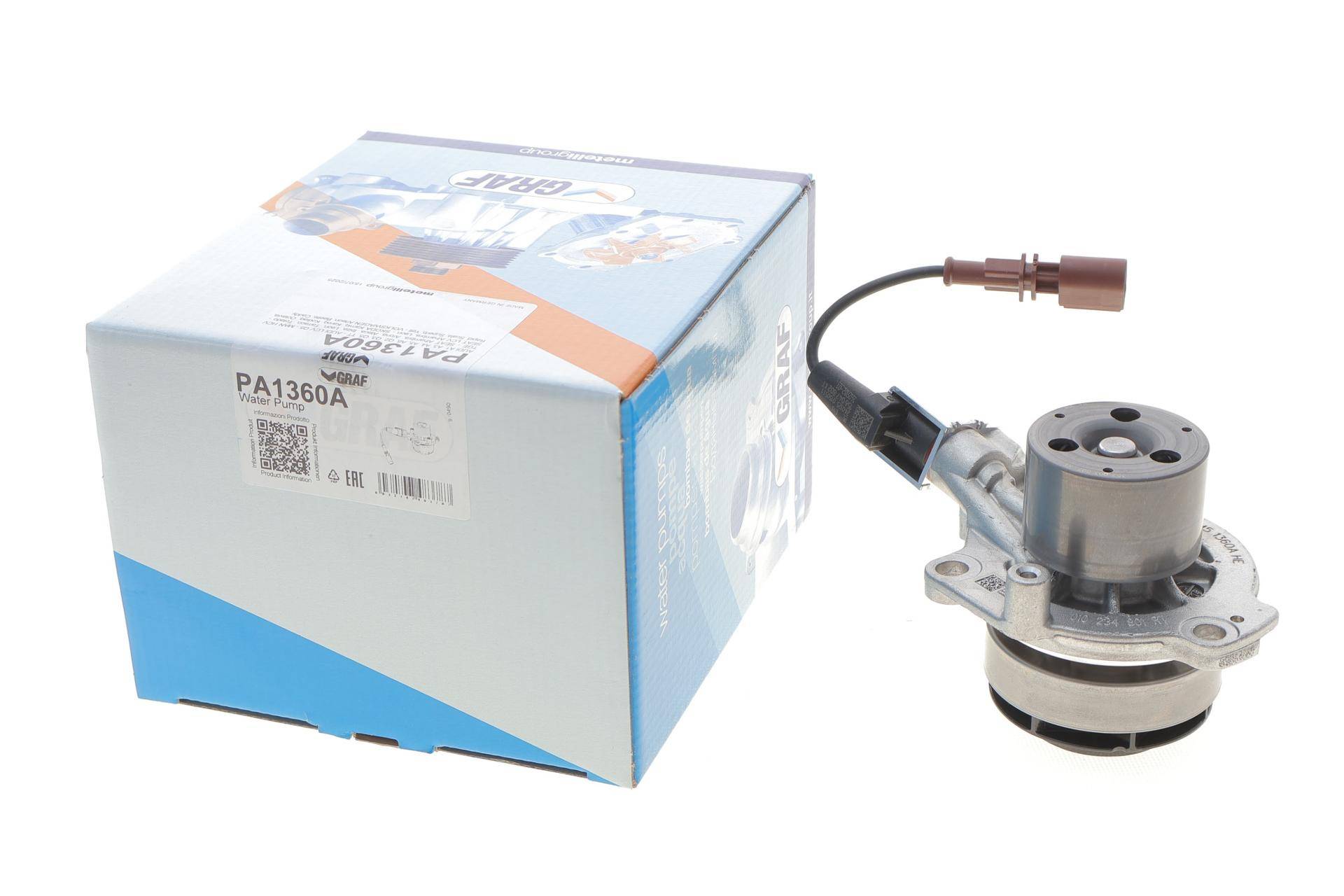 Помпа води Audi/Seat/Skoda/VW Crafter/Caddy/T6/Passat/Golf 1.6/2.0TDI 13- (B/B)(7 лоп)(Switchable/з датчиком)