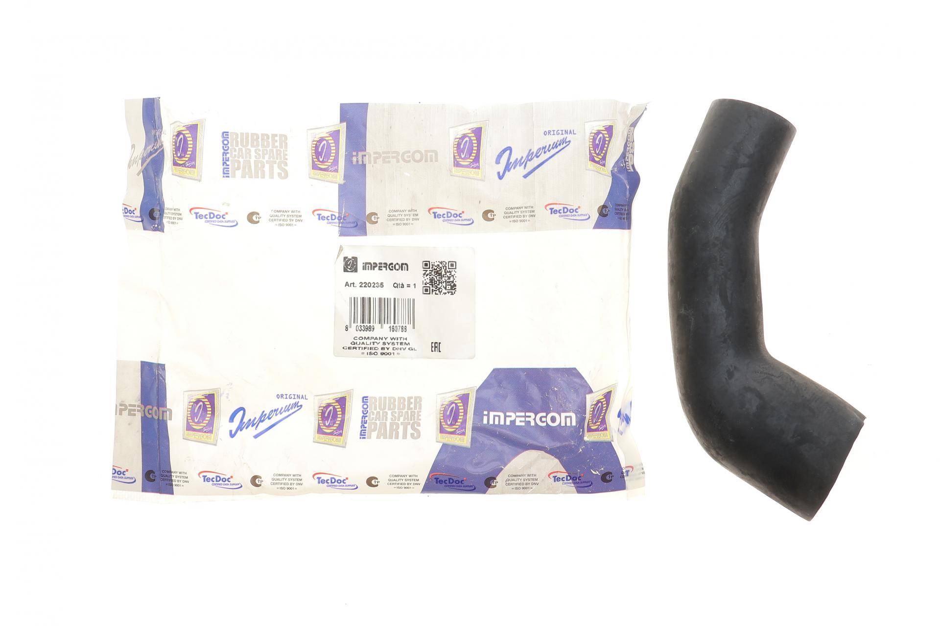 Патрубок системи охолодження Opel Ascona C/B/Record D 1.2/2.0D-2.3D -86