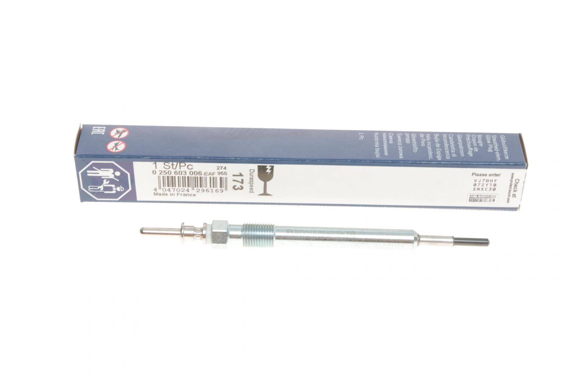 Свічка розжарювання БМВ 1.6D-2.0D-3.0D 03- (7V) (10x1) - BMW 1.6D-2.0D-3.0D - 2003- (7V) (10x1)