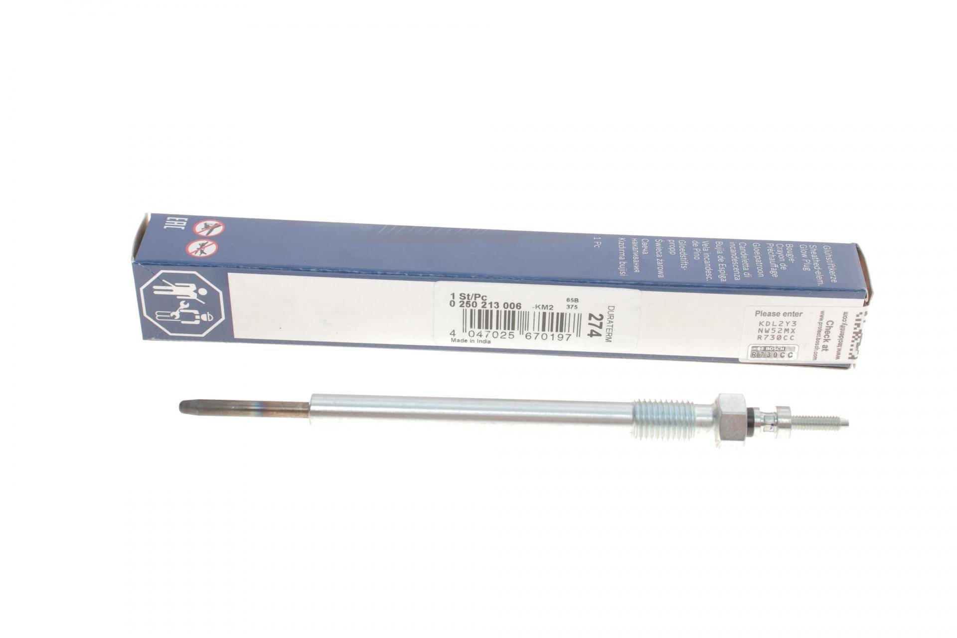 Свічка розжарювання Хюндай Н, Кіа Соренто - Kia Sorento 2.5CRDi 02-, Hyundai H-1 2.5TCi - 1997-