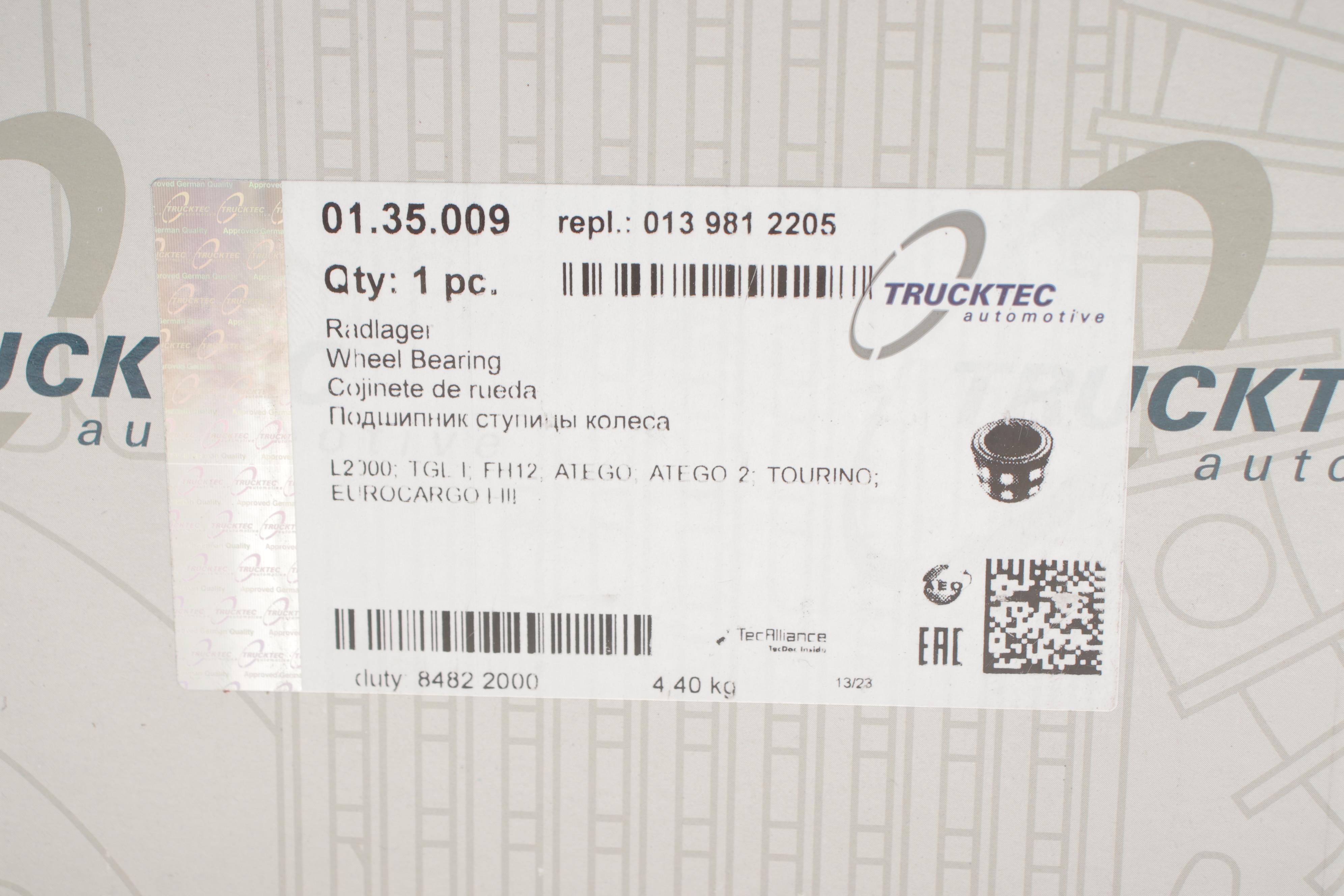 Підшипник маточини (задньої) MB Vario (78x130x90)